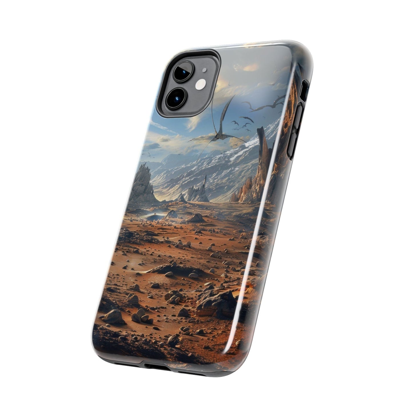 Ridge of Another World — Alien Mountains Phone Case - JG Visual Arts