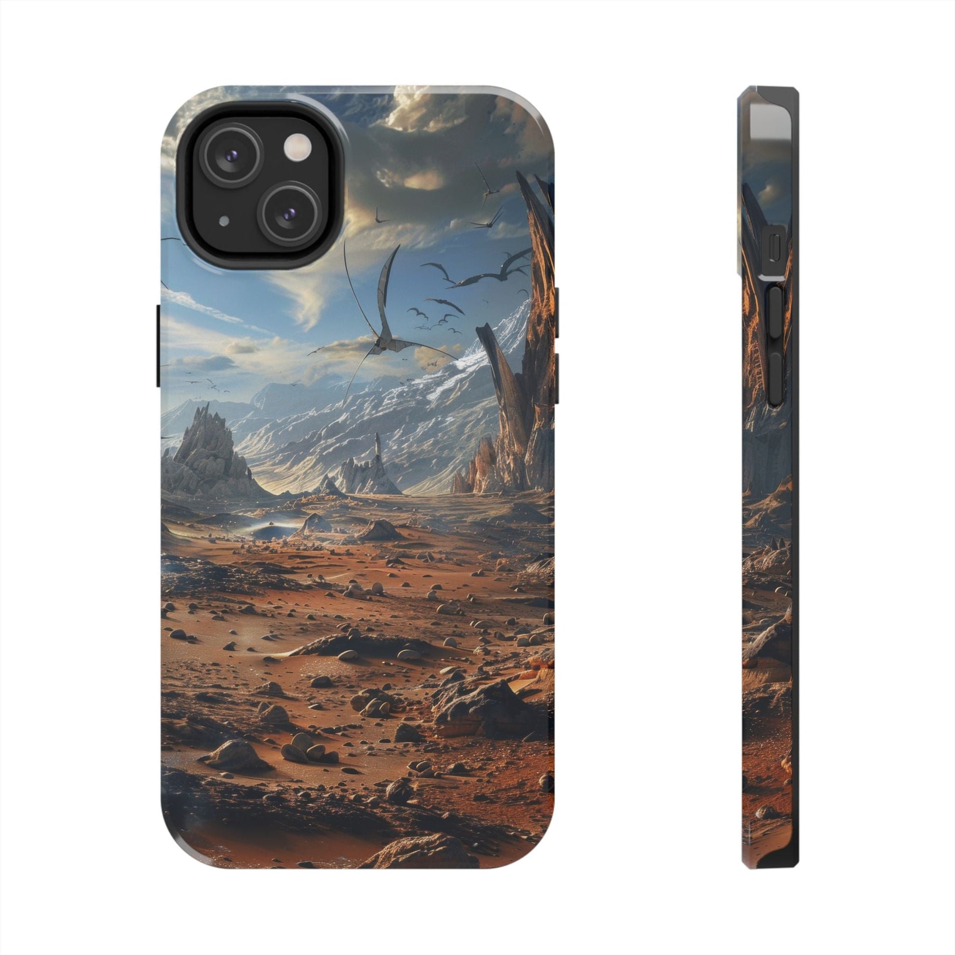 Ridge of Another World — Alien Mountains Phone Case - JG Visual Arts