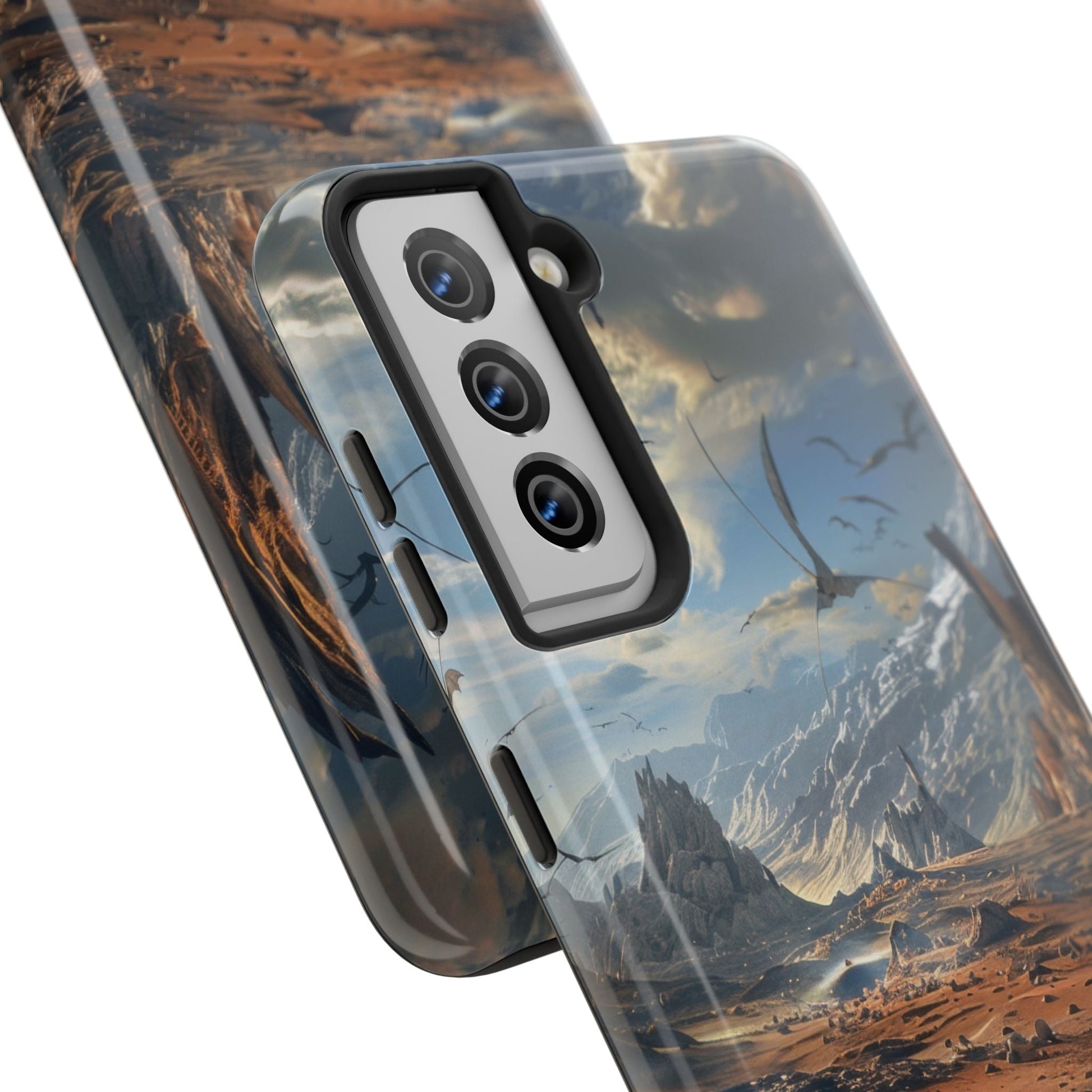 Ridge of Another World — Alien Mountains Phone Case - JDG Visual Arts