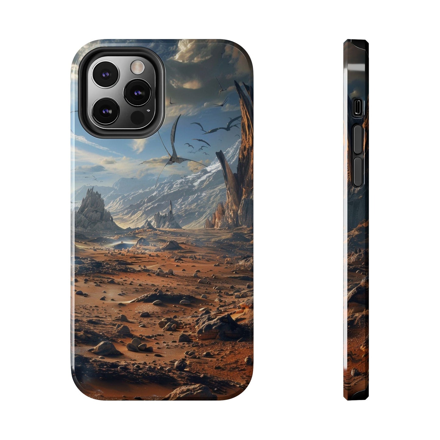 Ridge of Another World — Alien Mountains Phone Case - JG Visual Arts