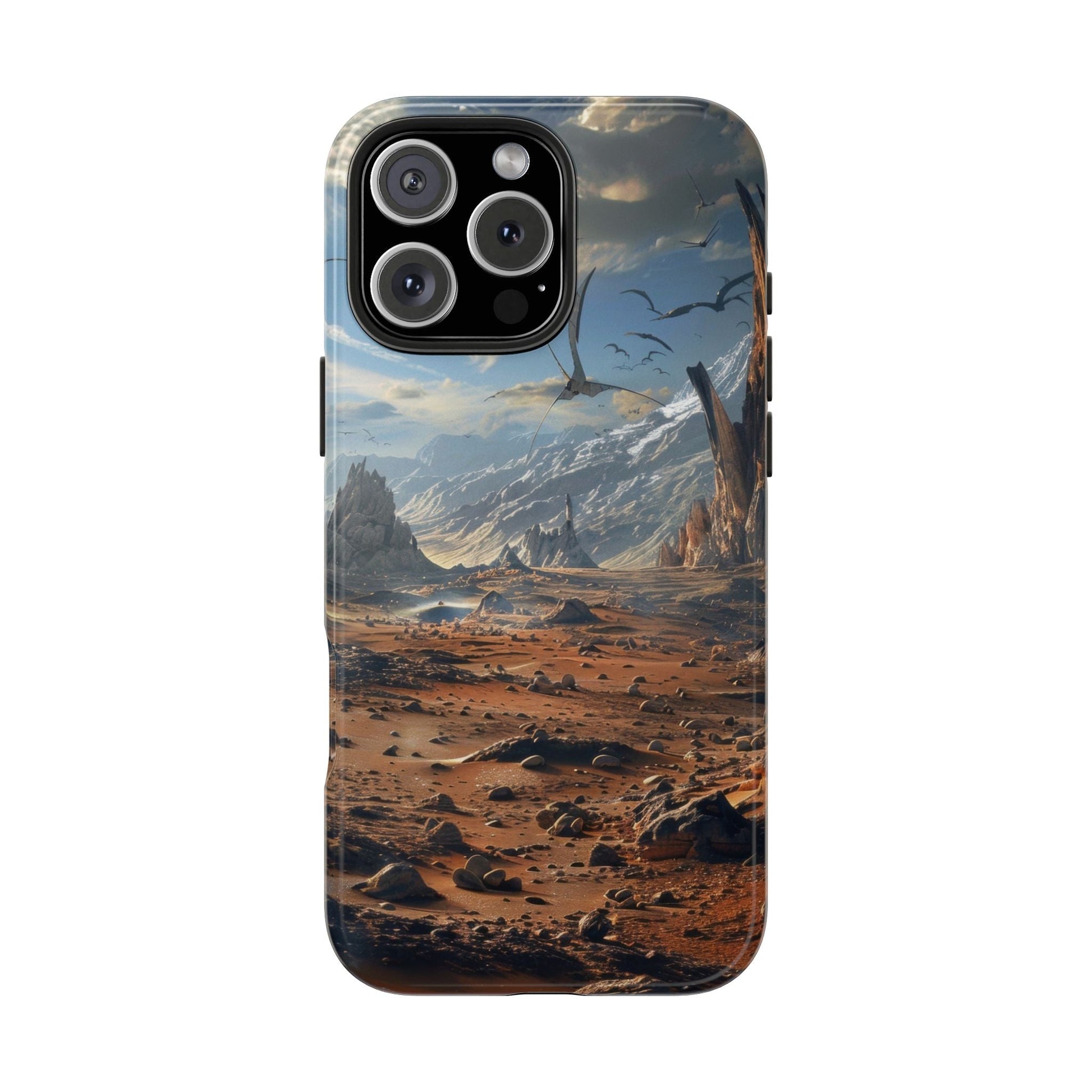Ridge of Another World — Alien Mountains Phone Case - JG Visual Arts