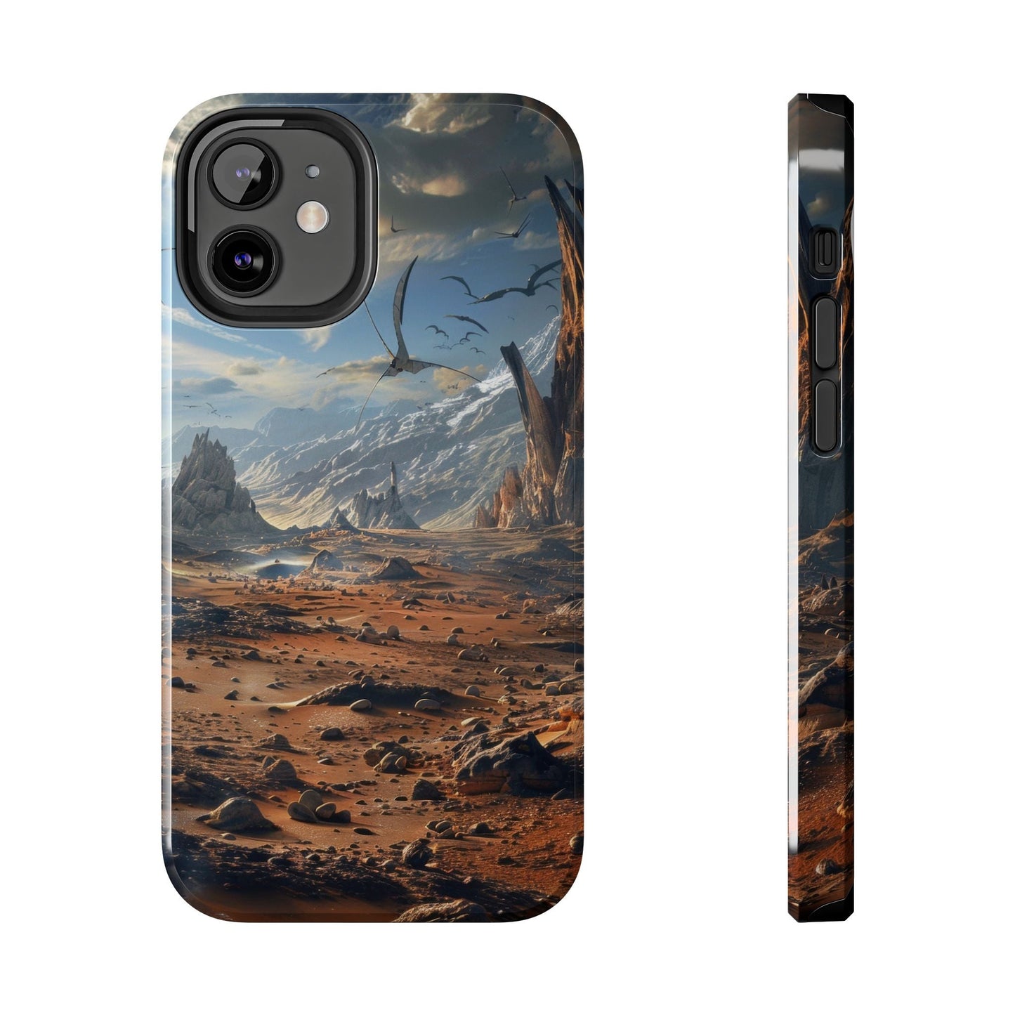 Ridge of Another World — Alien Mountains Phone Case - JG Visual Arts