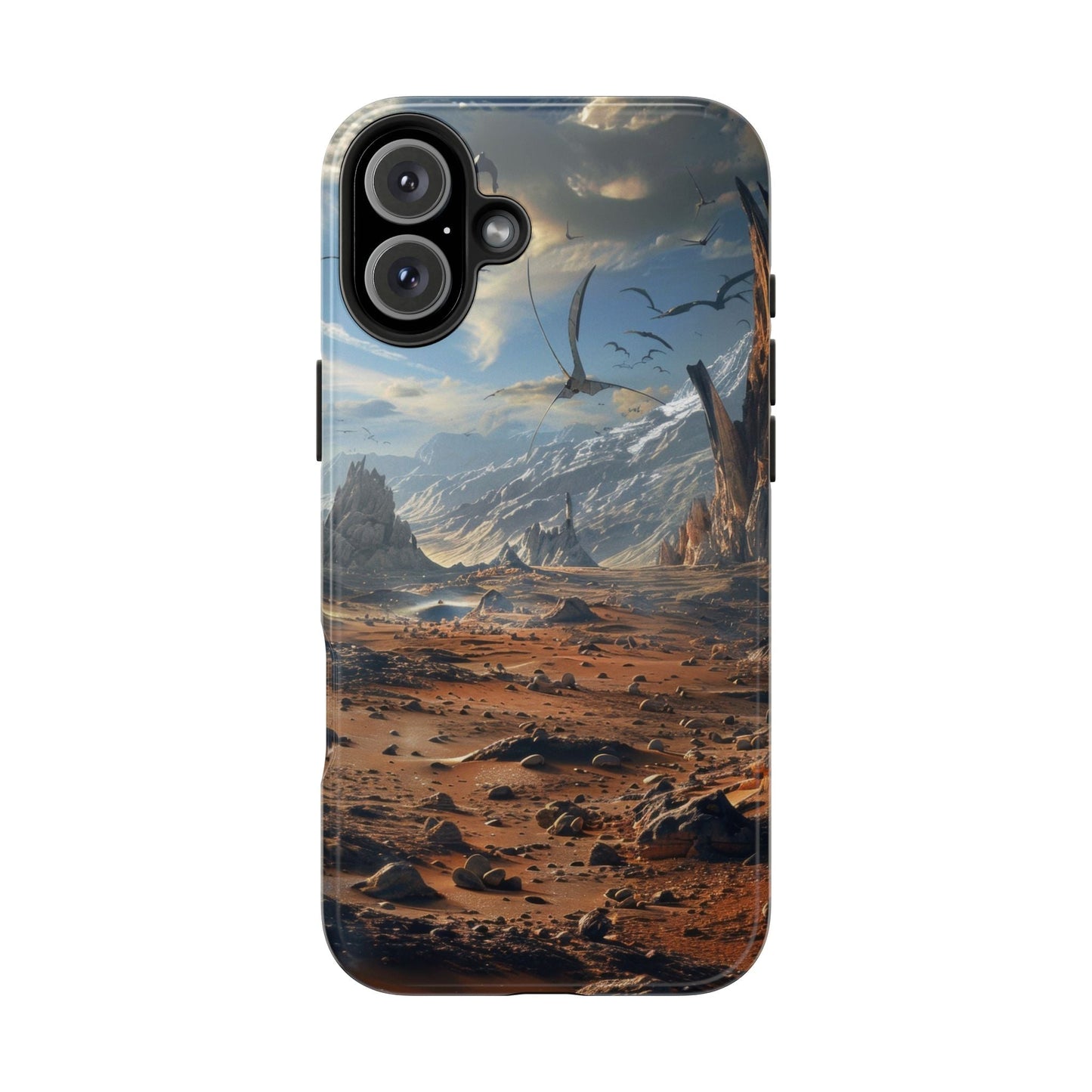 Ridge of Another World — Alien Mountains Phone Case - JG Visual Arts