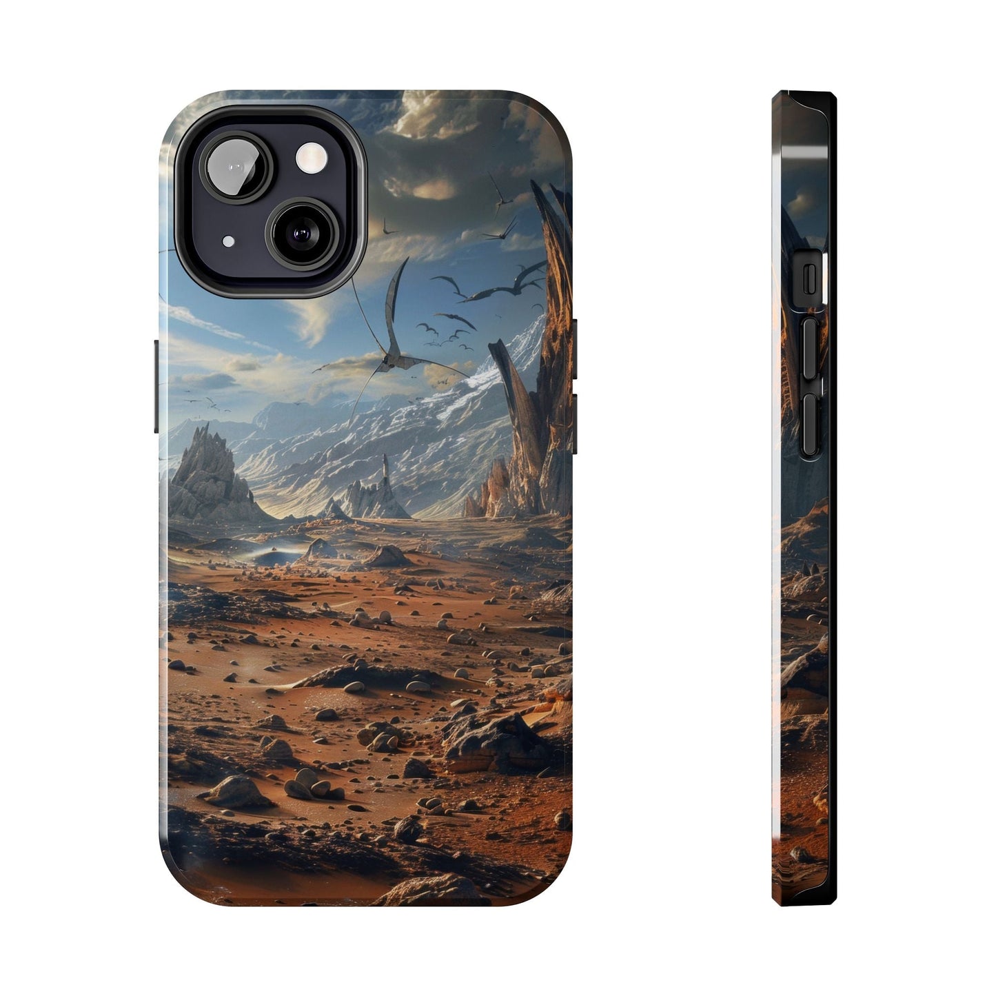 Ridge of Another World — Alien Mountains Phone Case - JG Visual Arts