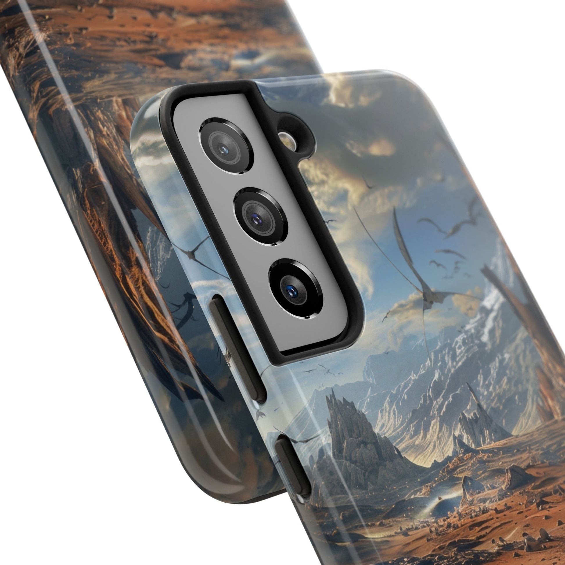 Ridge of Another World — Alien Mountains Phone Case - JDG Visual Arts
