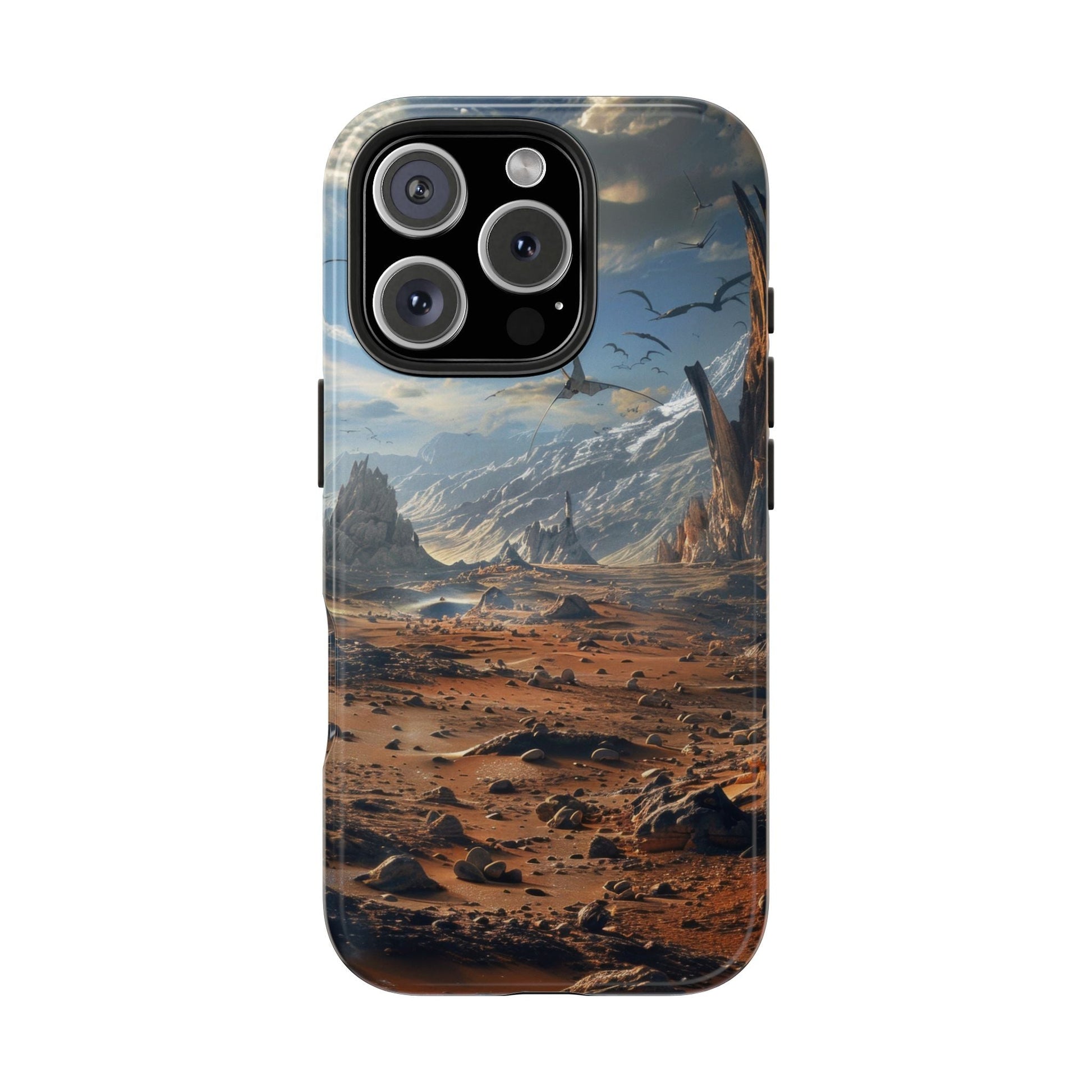 Ridge of Another World — Alien Mountains Phone Case - JG Visual Arts