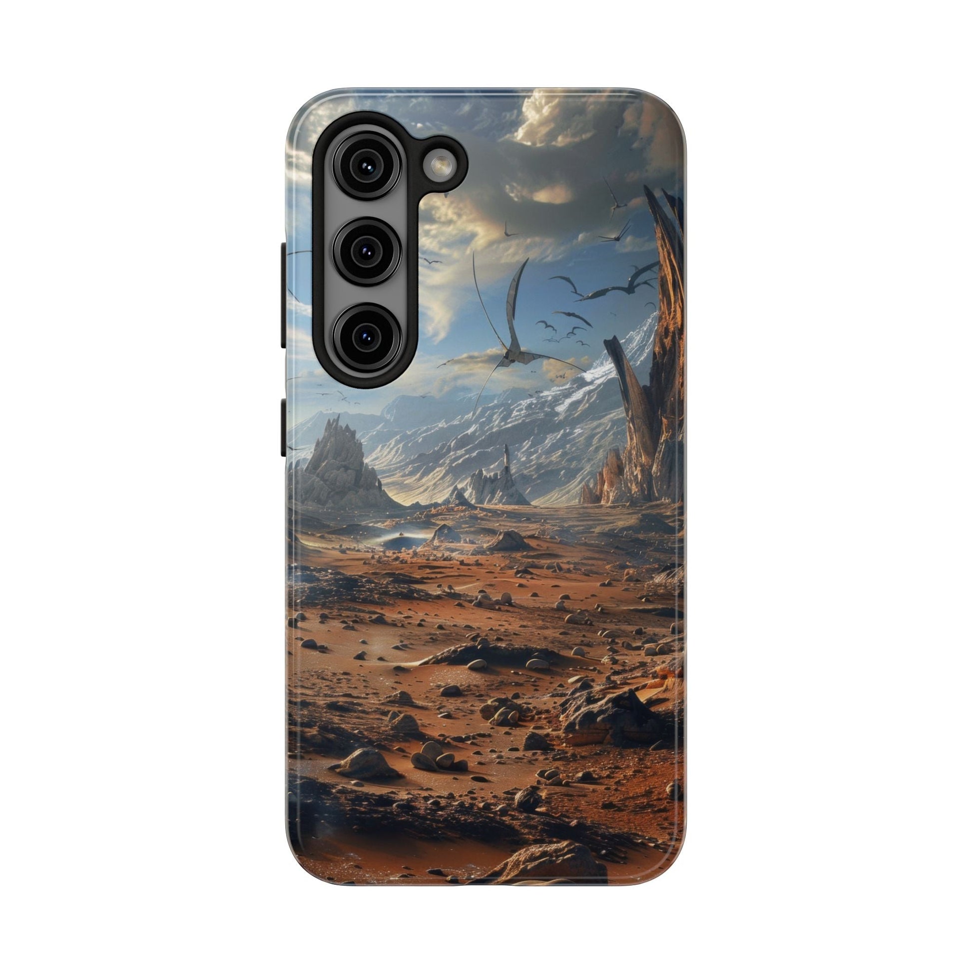 Ridge of Another World — Alien Mountains Phone Case - JG Visual Arts