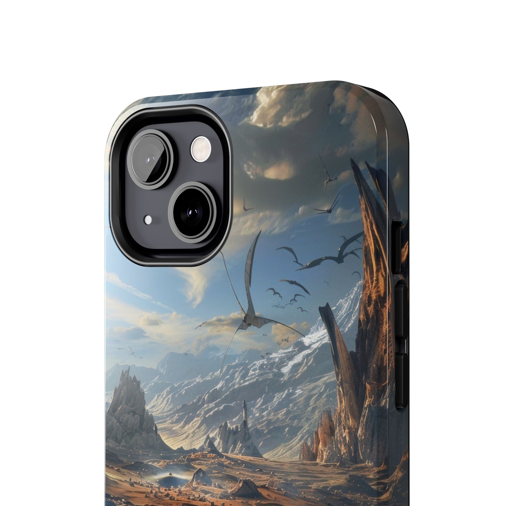 Ridge of Another World — Alien Mountains Phone Case - JDG Visual Arts