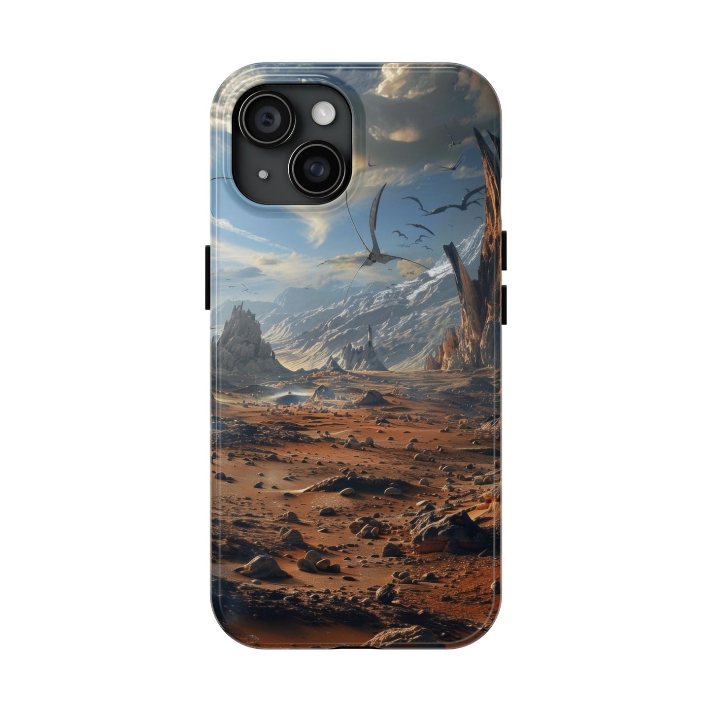 Ridge of Another World — Alien Mountains Phone Case - JG Visual Arts