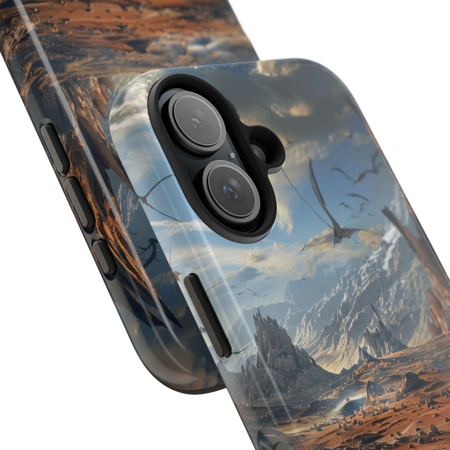 Ridge of Another World — Alien Mountains Phone Case - JDG Visual Arts