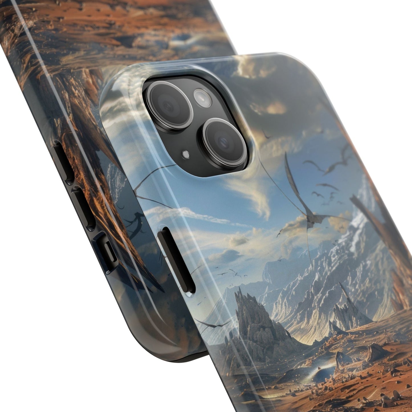 Ridge of Another World — Alien Mountains Phone Case - JDG Visual Arts
