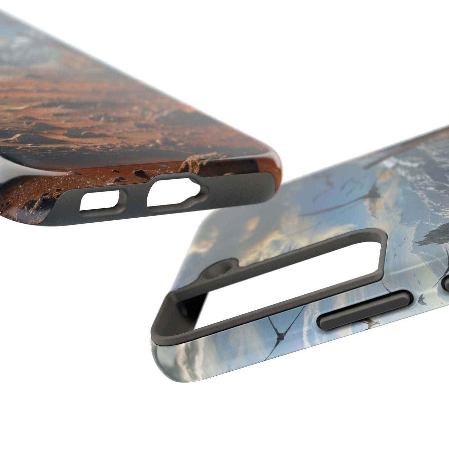Ridge of Another World — Alien Mountains Phone Case - JDG Visual Arts