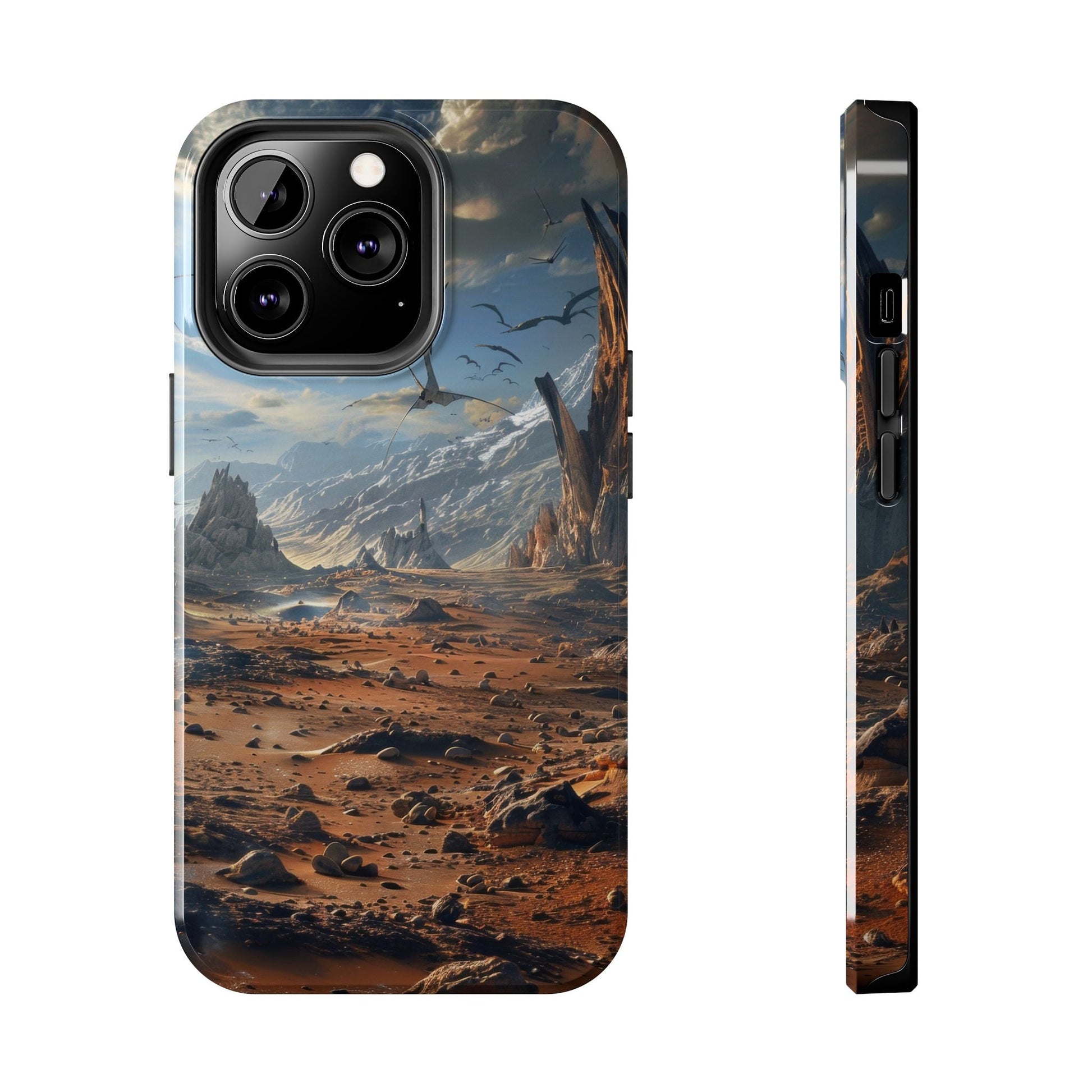 Ridge of Another World — Alien Mountains Phone Case - JG Visual Arts