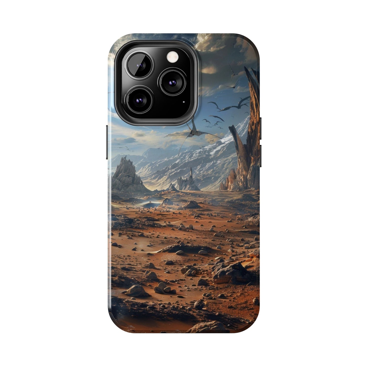 Ridge of Another World — Alien Mountains Phone Case - JDG Visual Arts
