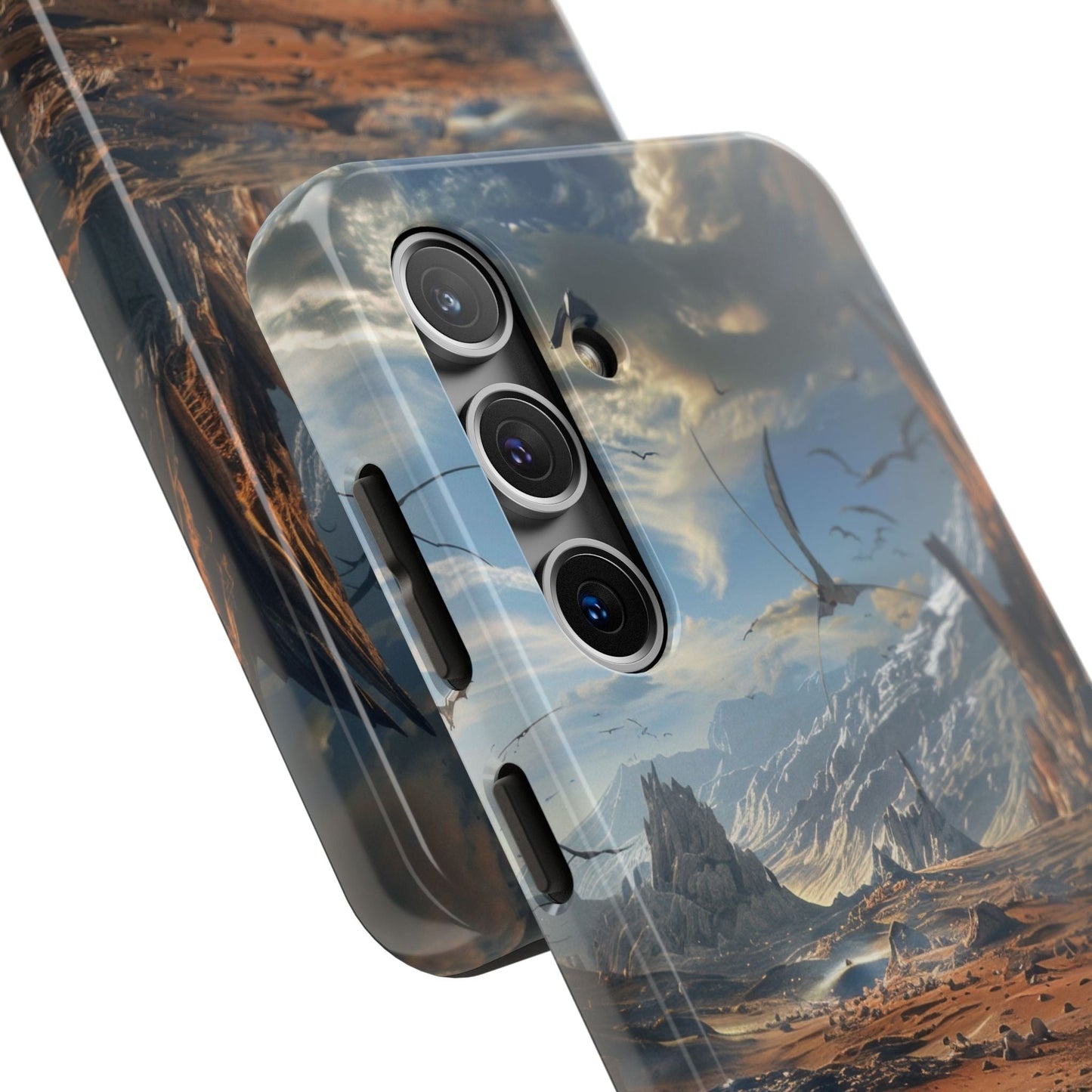 Ridge of Another World — Alien Mountains Phone Case - JDG Visual Arts