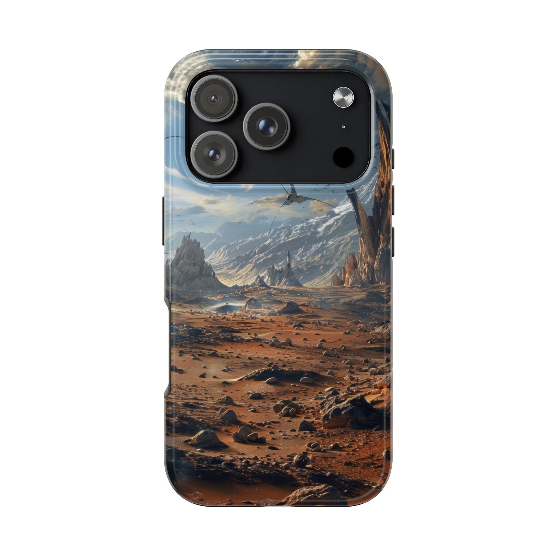 Ridge of Another World — Alien Mountains Phone Case - JG Visual Arts