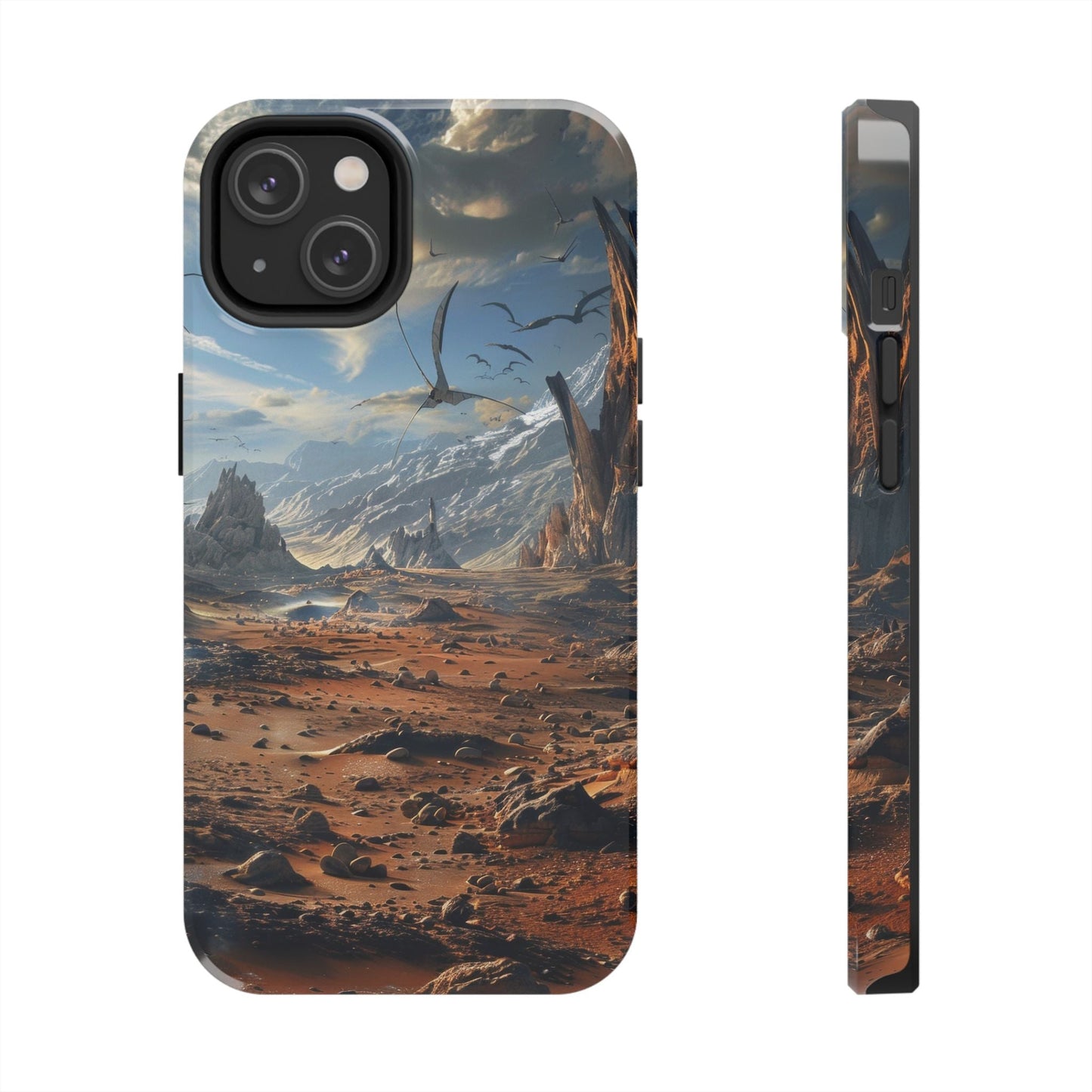 Ridge of Another World — Alien Mountains Phone Case - JG Visual Arts