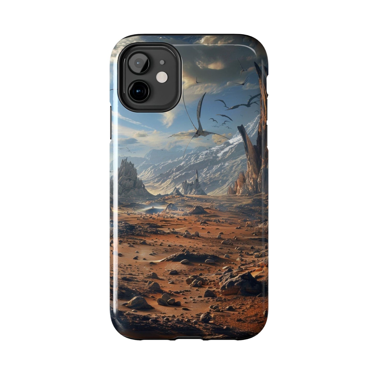 Ridge of Another World — Alien Mountains Phone Case - JG Visual Arts