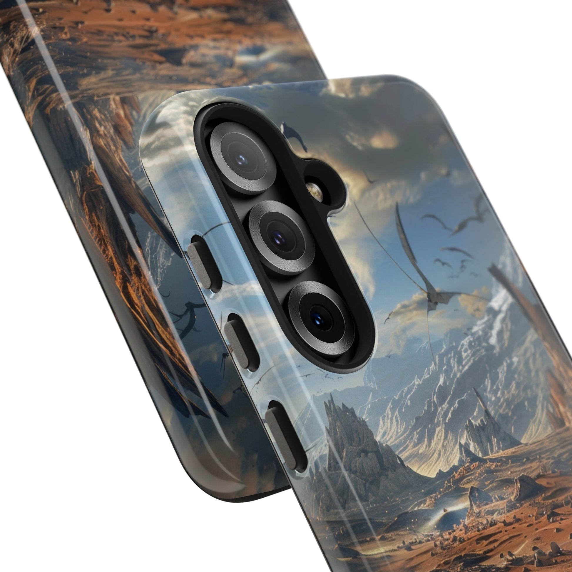 Ridge of Another World — Alien Mountains Phone Case - JDG Visual Arts