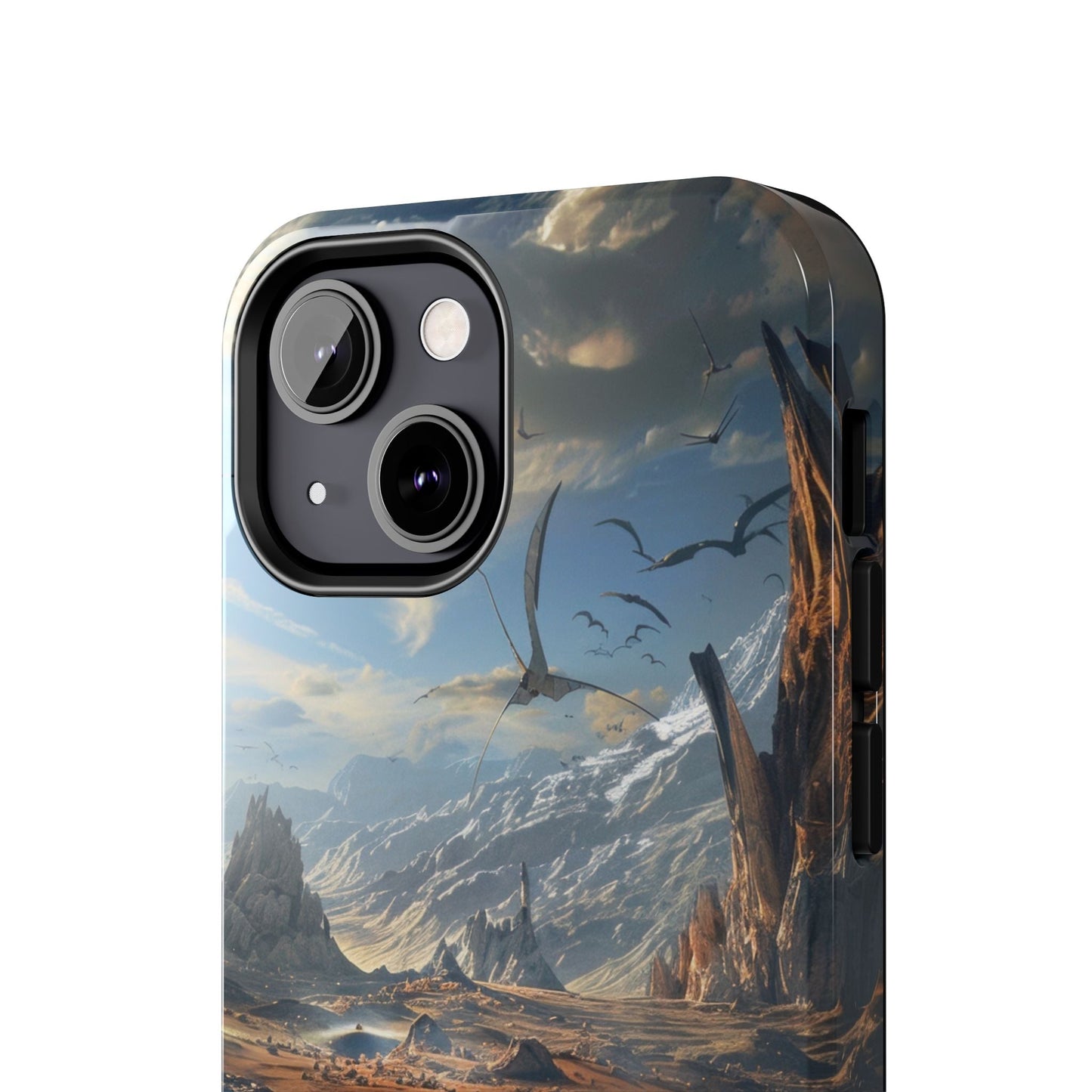 Ridge of Another World — Alien Mountains Phone Case - JDG Visual Arts