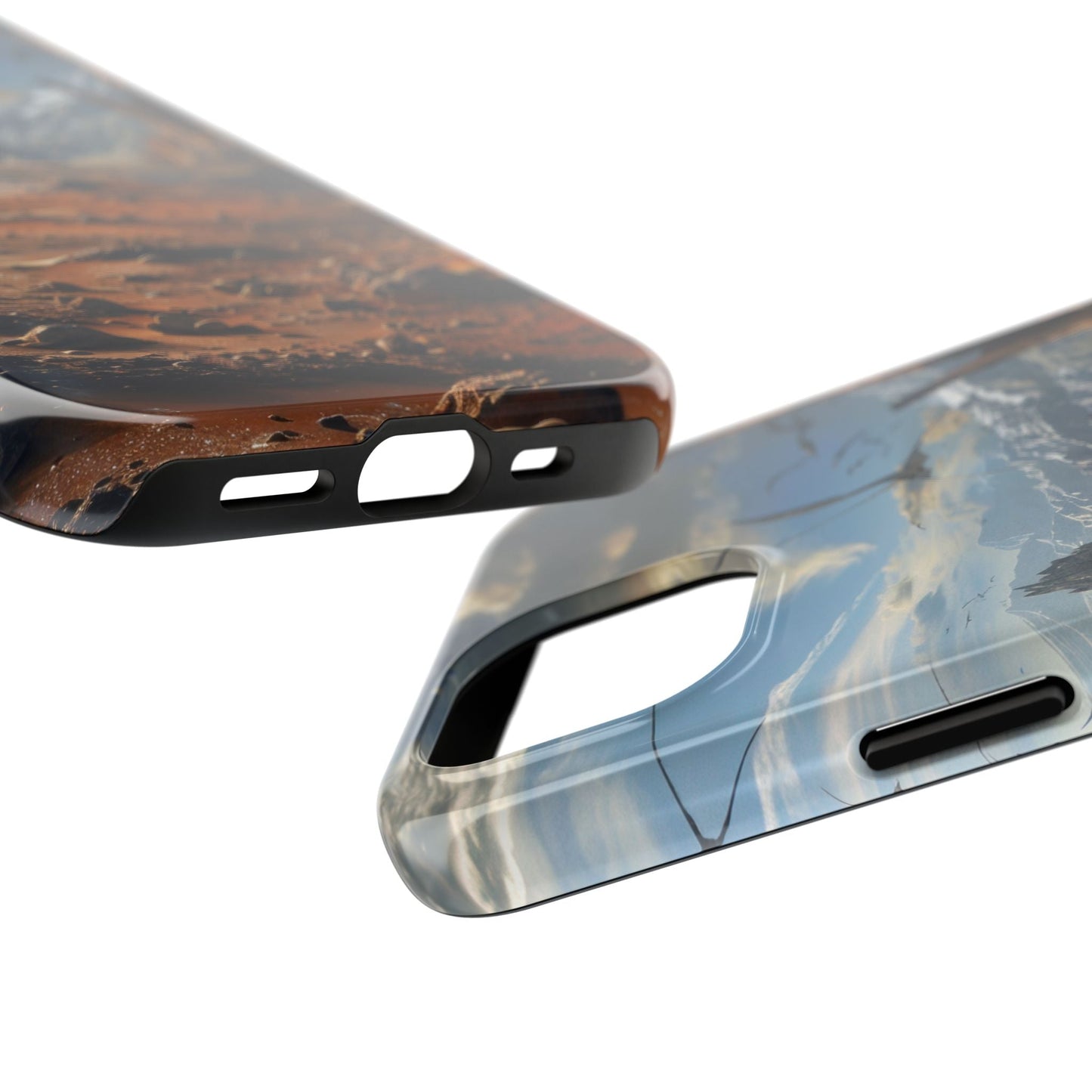Ridge of Another World — Alien Mountains Phone Case - JDG Visual Arts