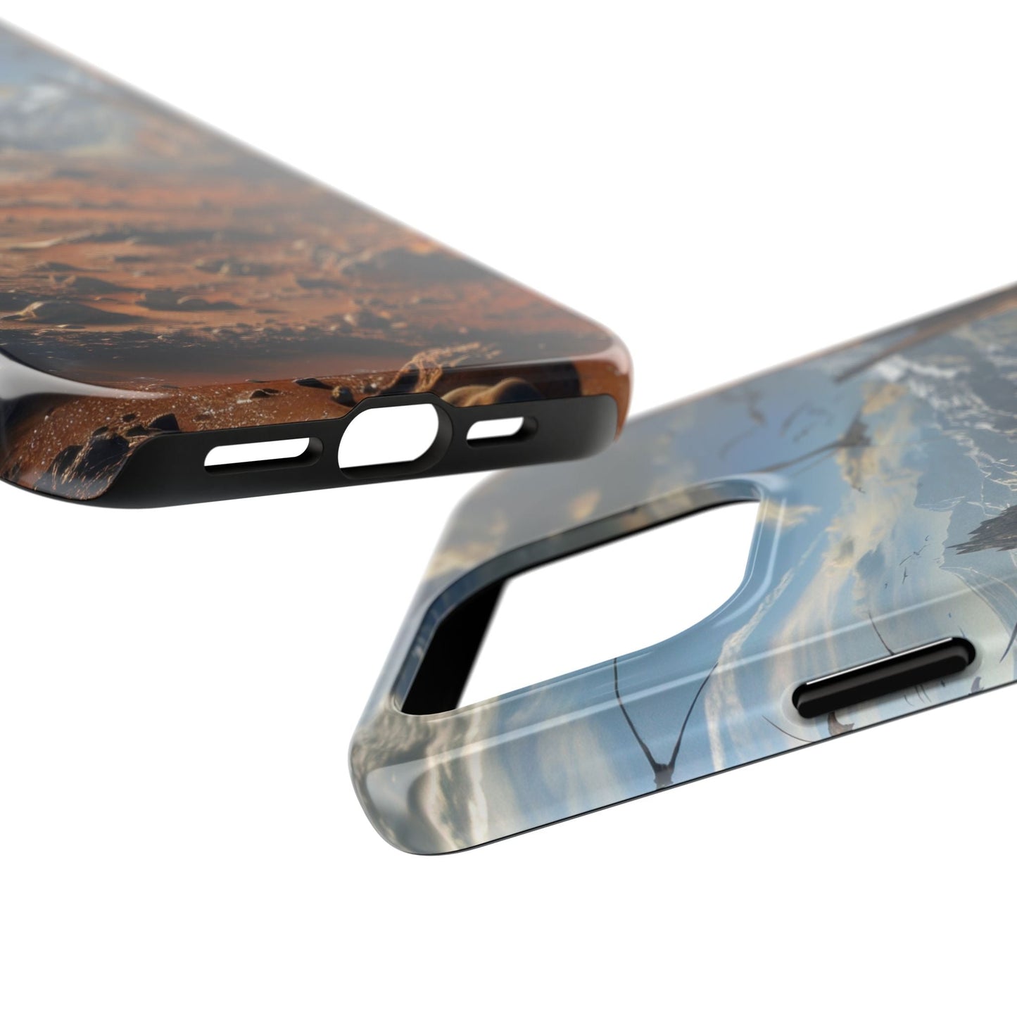 Ridge of Another World — Alien Mountains Phone Case - JDG Visual Arts