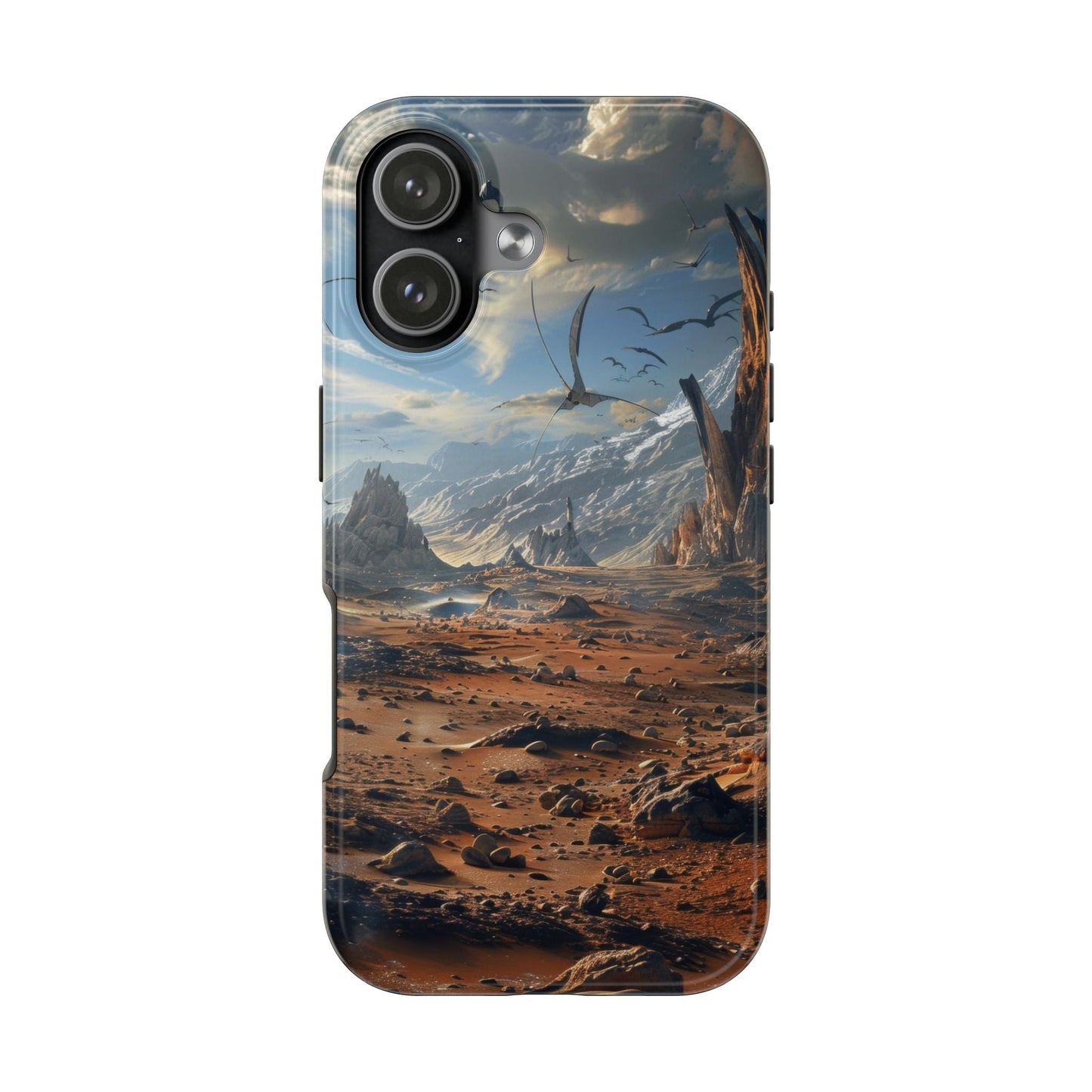 Ridge of Another World — Alien Mountains Phone Case - JG Visual Arts