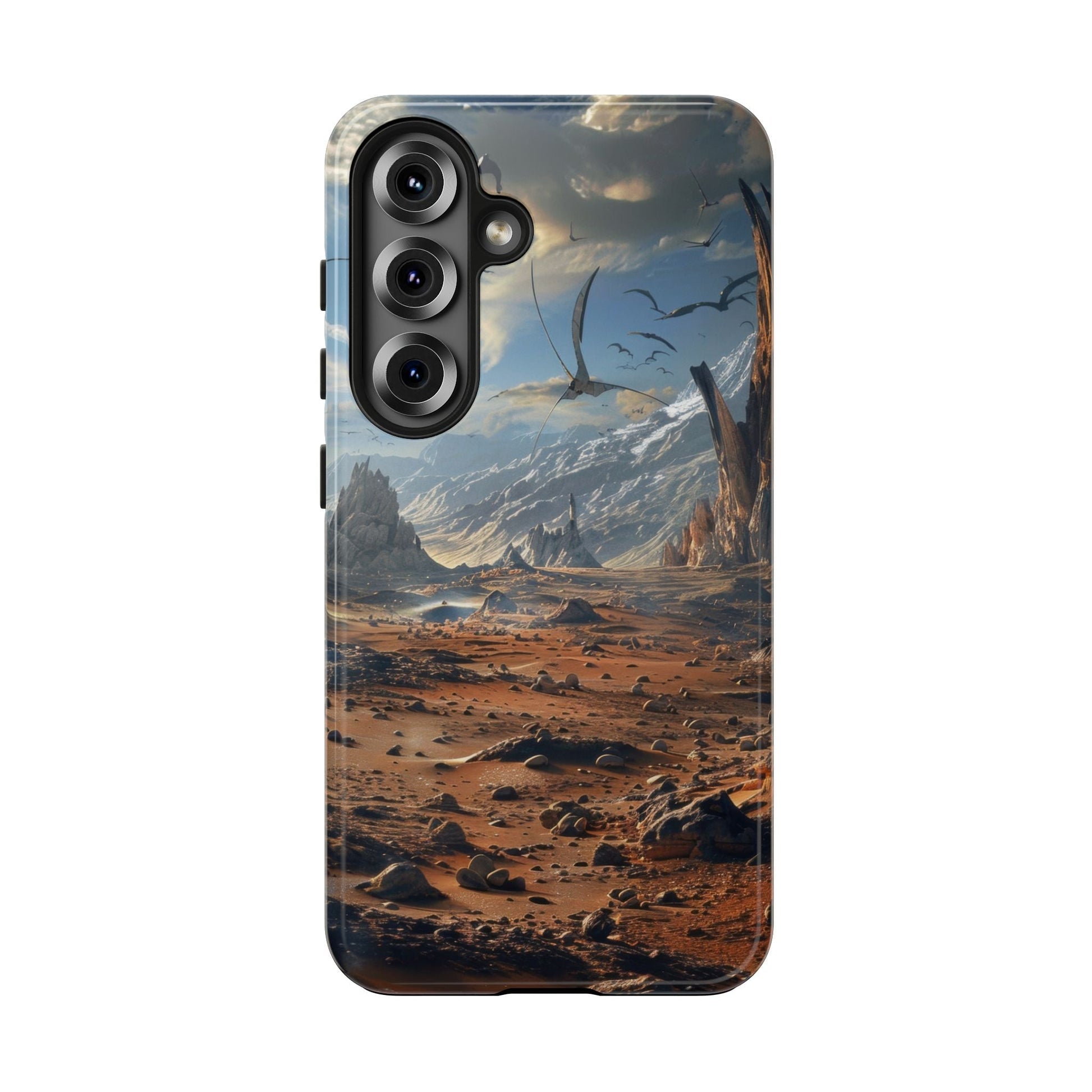 Ridge of Another World — Alien Mountains Phone Case - JG Visual Arts