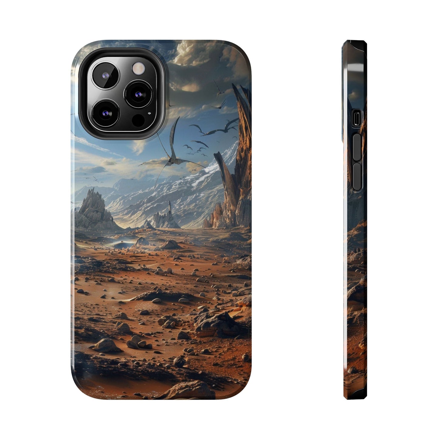 Ridge of Another World — Alien Mountains Phone Case - JG Visual Arts