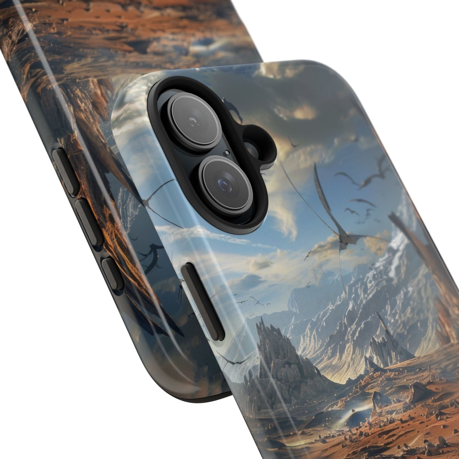 Ridge of Another World — Alien Mountains Phone Case - JDG Visual Arts