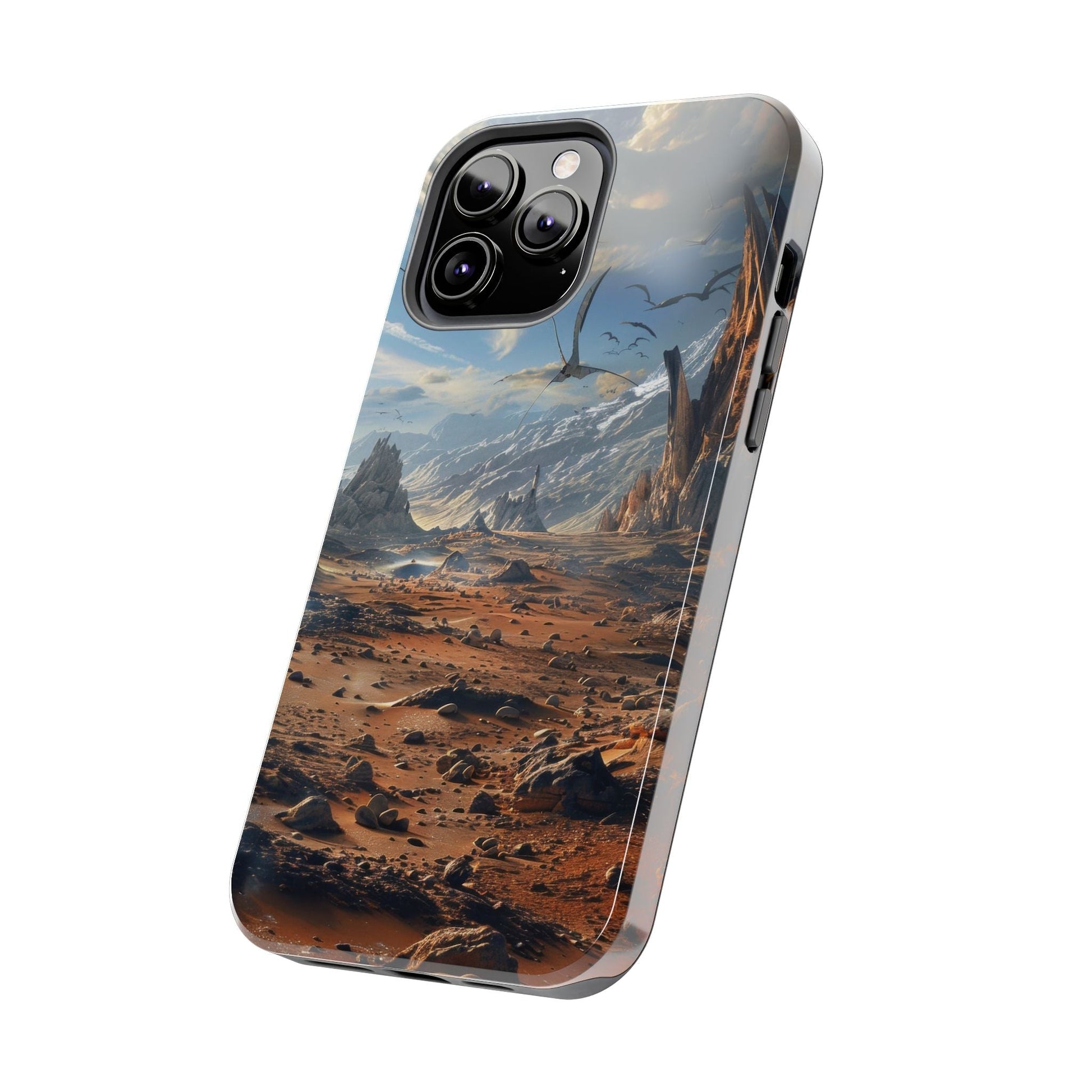 Ridge of Another World — Alien Mountains Phone Case - JDG Visual Arts