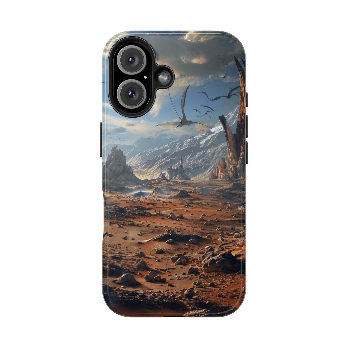 Ridge of Another World — Alien Mountains Phone Case - JG Visual Arts