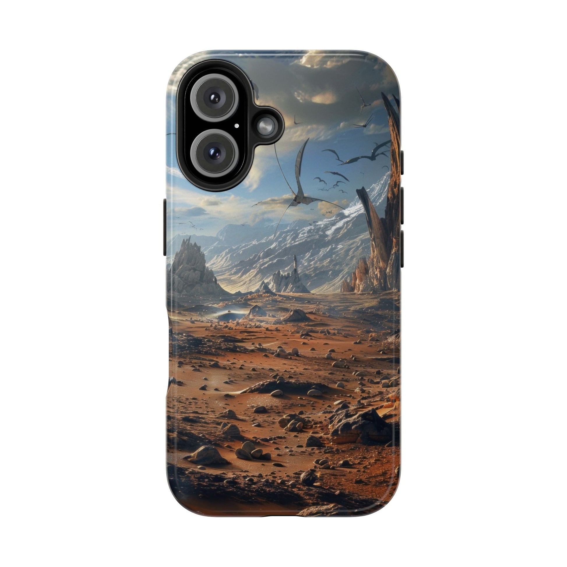 Ridge of Another World — Alien Mountains Phone Case - JG Visual Arts
