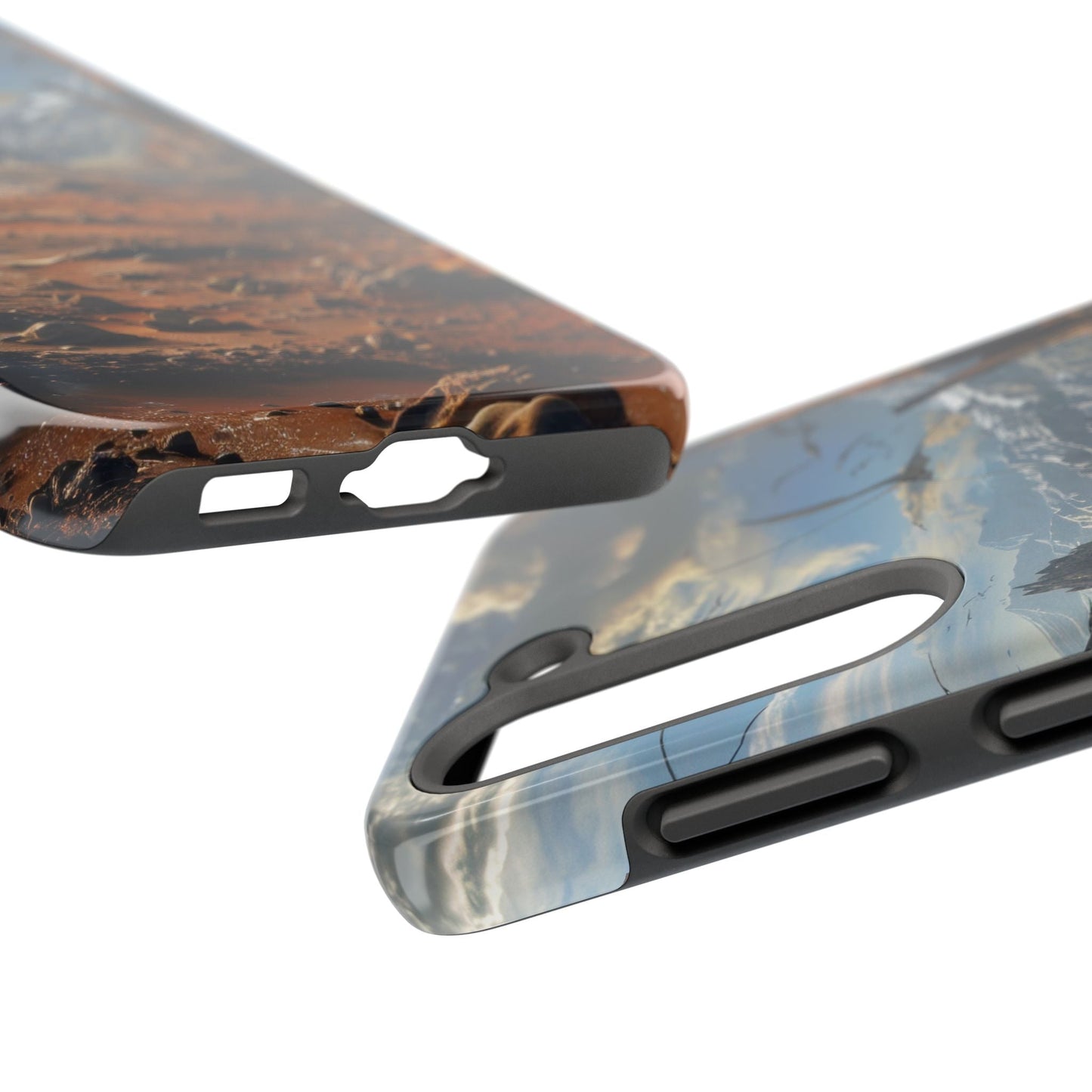 Ridge of Another World — Alien Mountains Phone Case - JDG Visual Arts