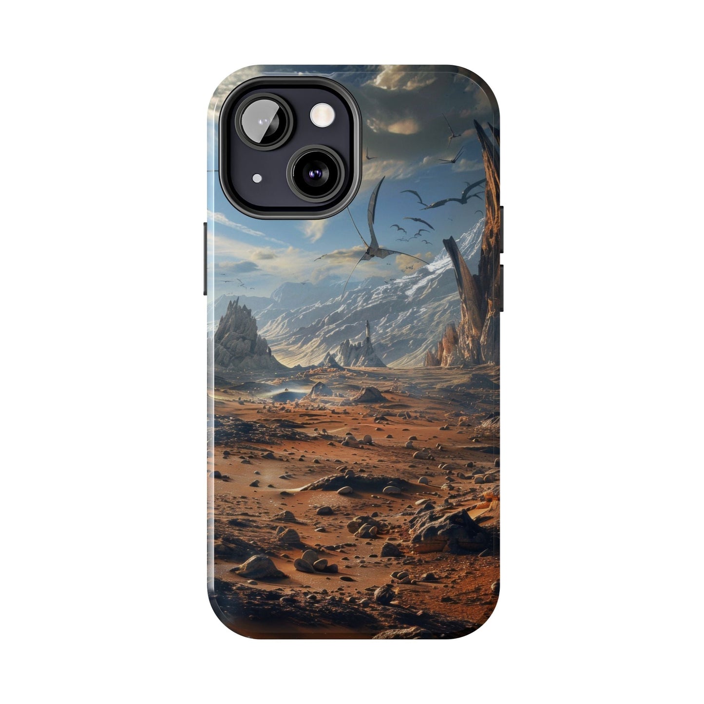 Ridge of Another World — Alien Mountains Phone Case - JDG Visual Arts