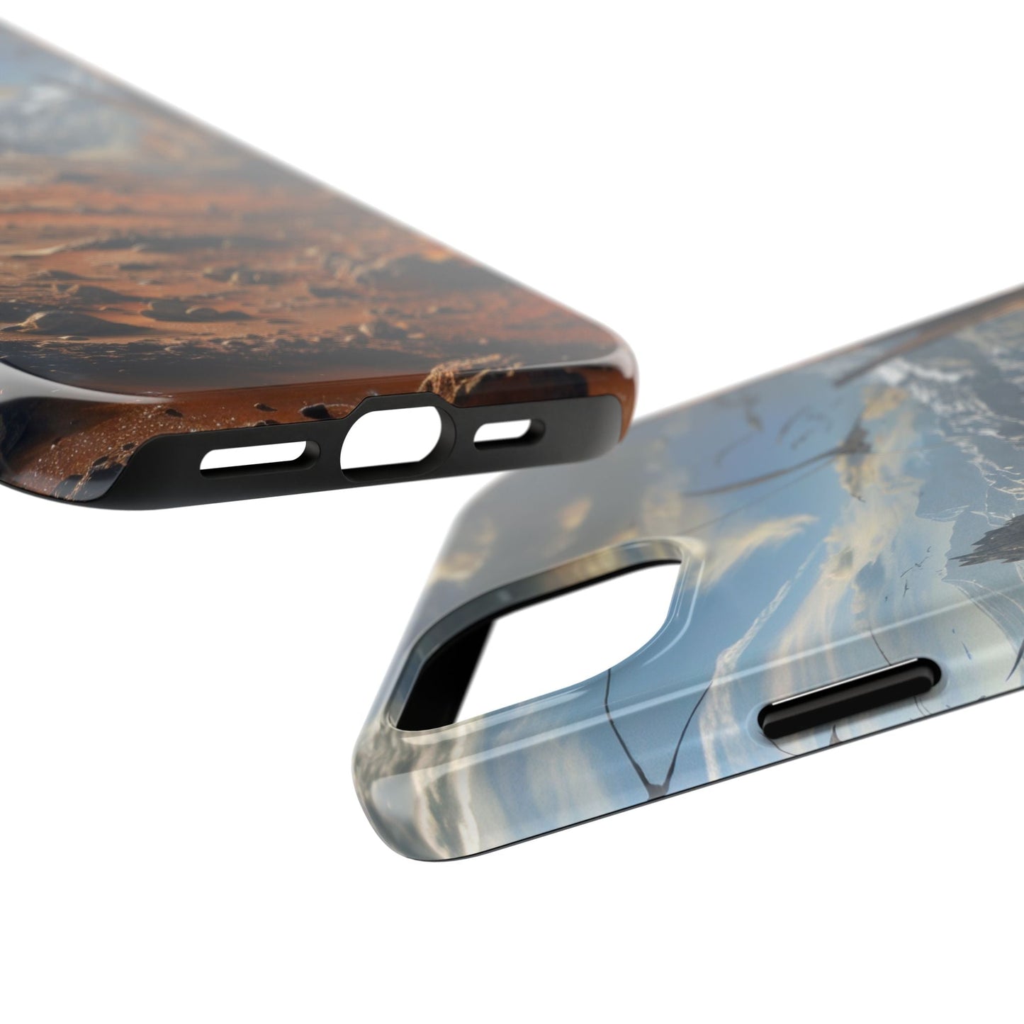 Ridge of Another World — Alien Mountains Phone Case - JDG Visual Arts