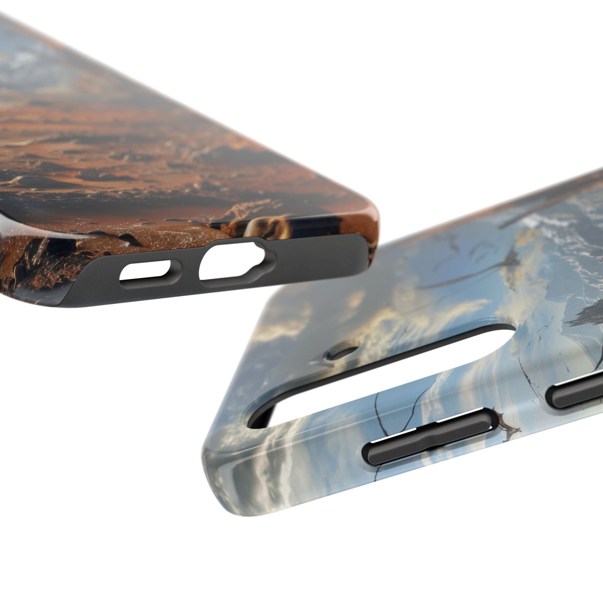 Ridge of Another World — Alien Mountains Phone Case - JDG Visual Arts