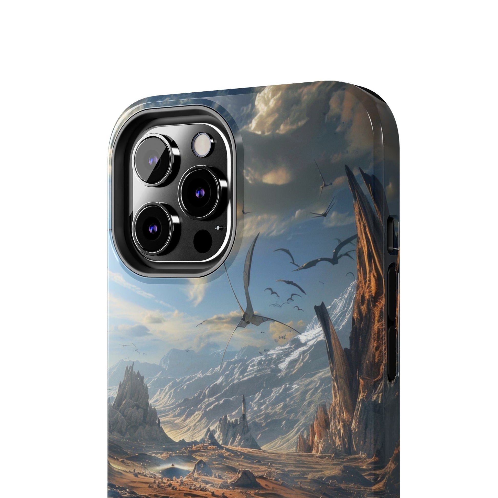 Ridge of Another World — Alien Mountains Phone Case - JDG Visual Arts