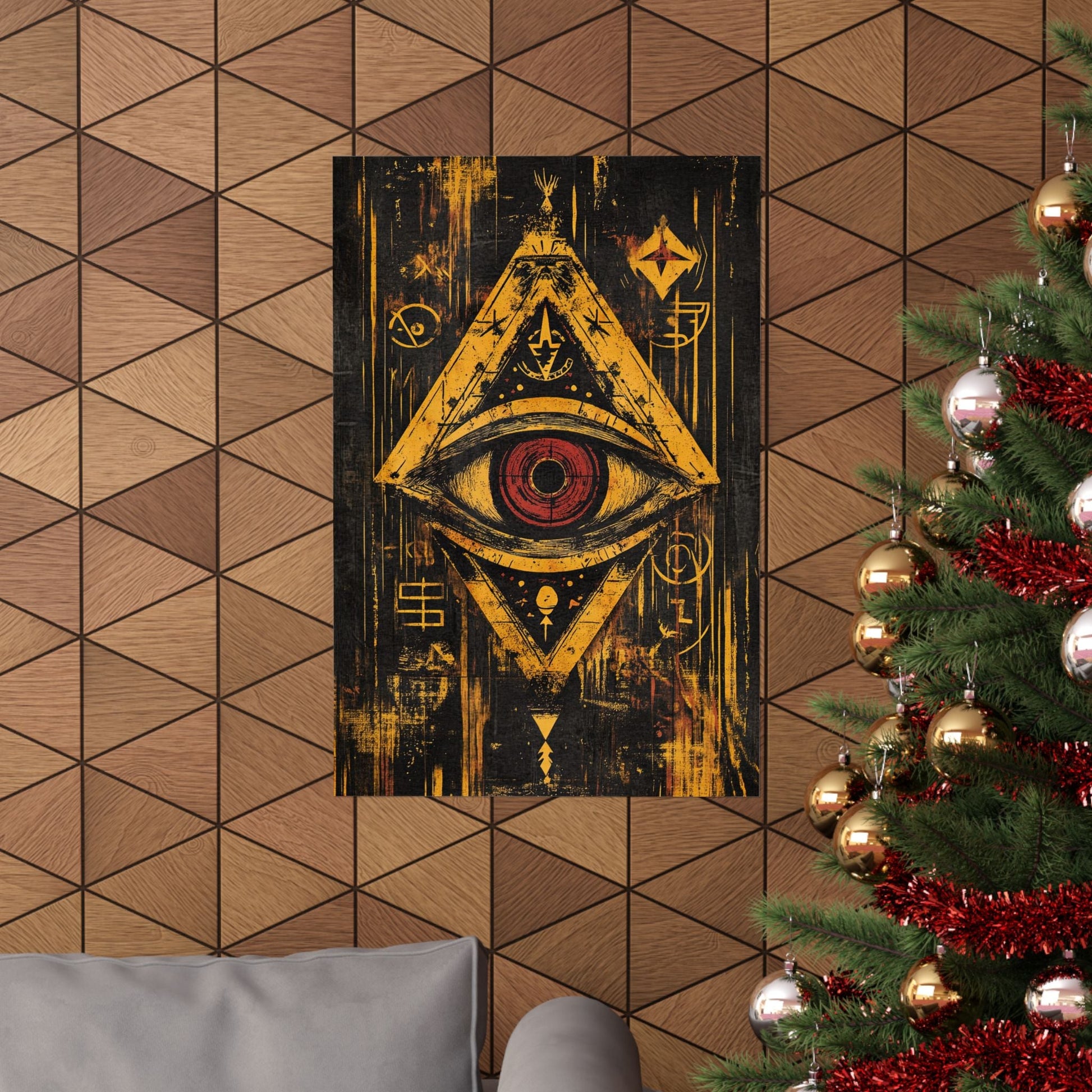 The All-Seeing Eye — Mystic Pyramid Poster - JG Visual Arts