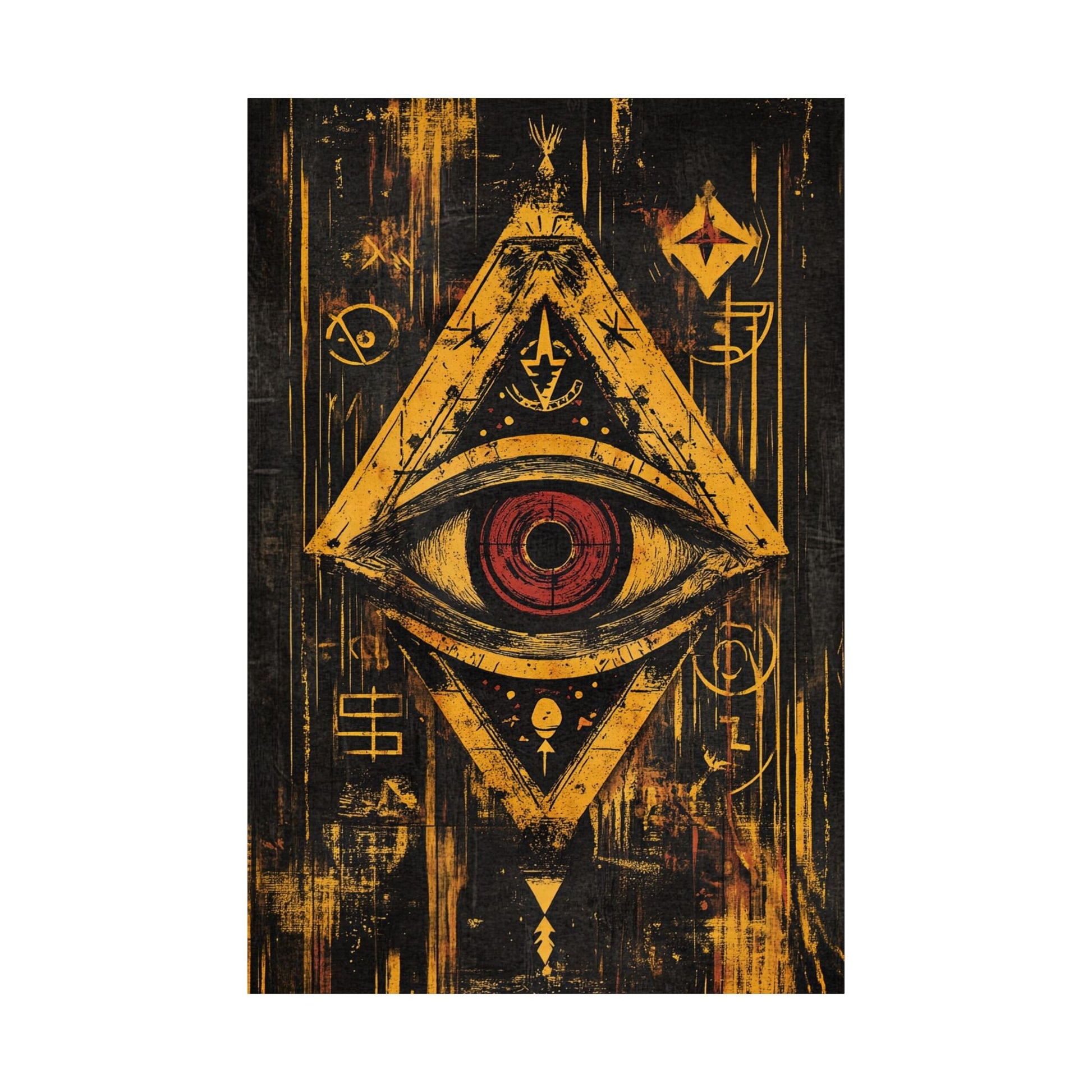 The All-Seeing Eye — Mystic Pyramid Poster - JG Visual Arts