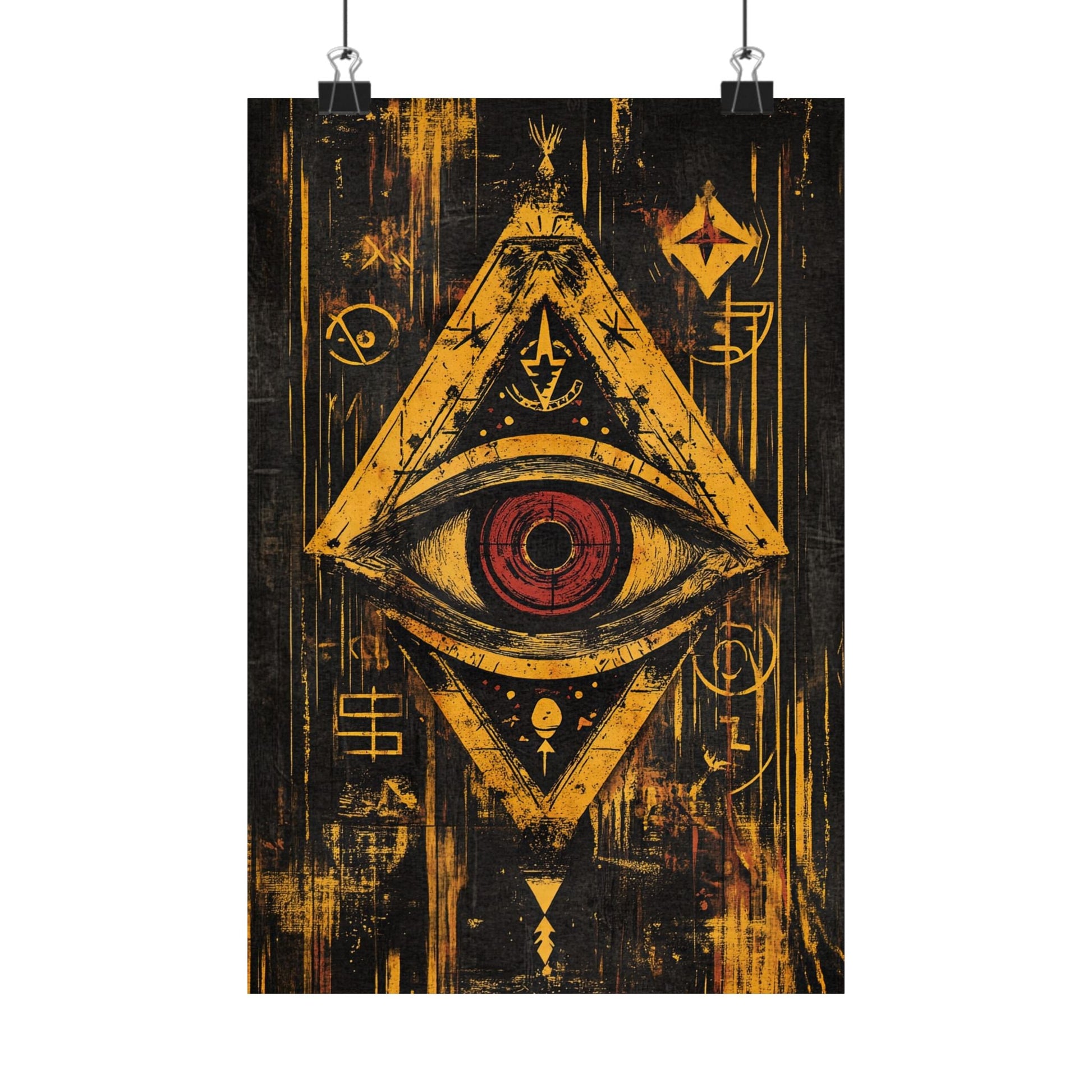 The All-Seeing Eye — Mystic Pyramid Poster - JG Visual Arts