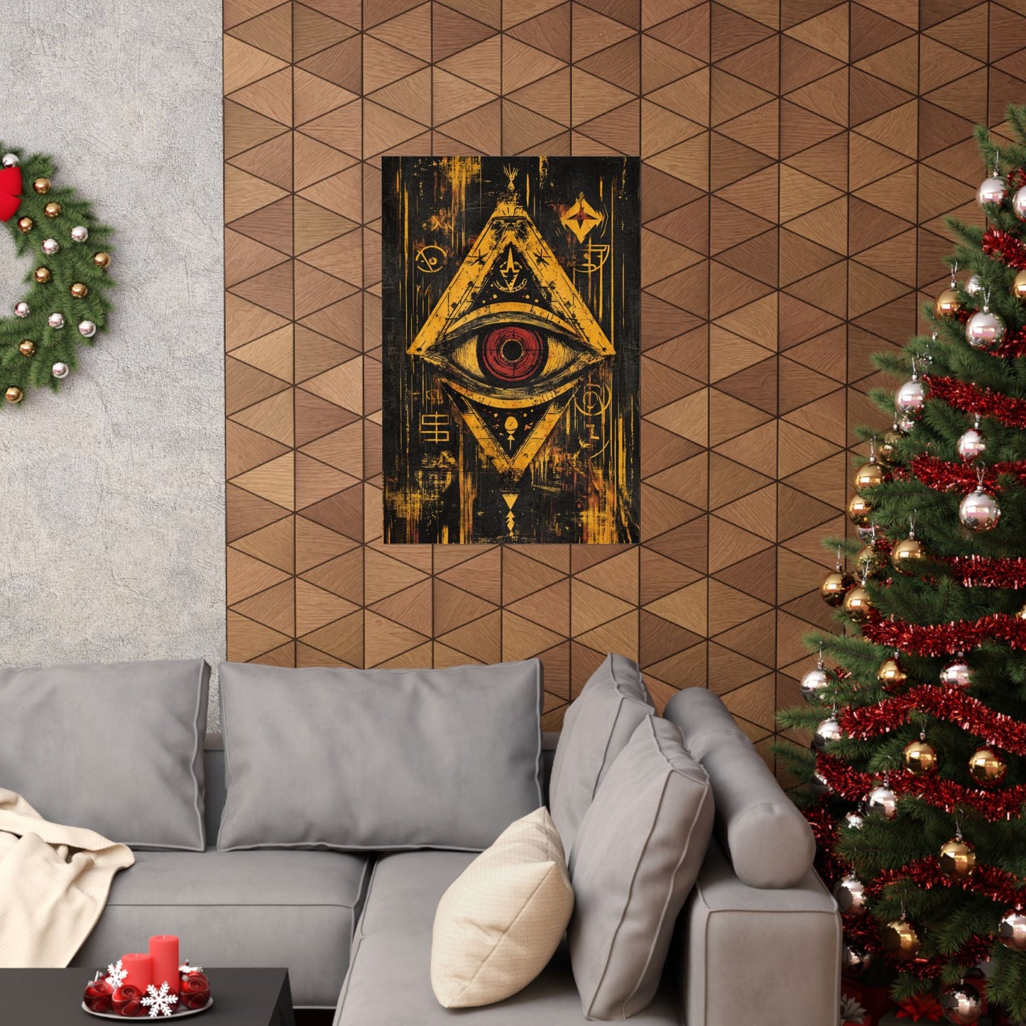 The All-Seeing Eye — Mystic Pyramid Poster - JG Visual Arts