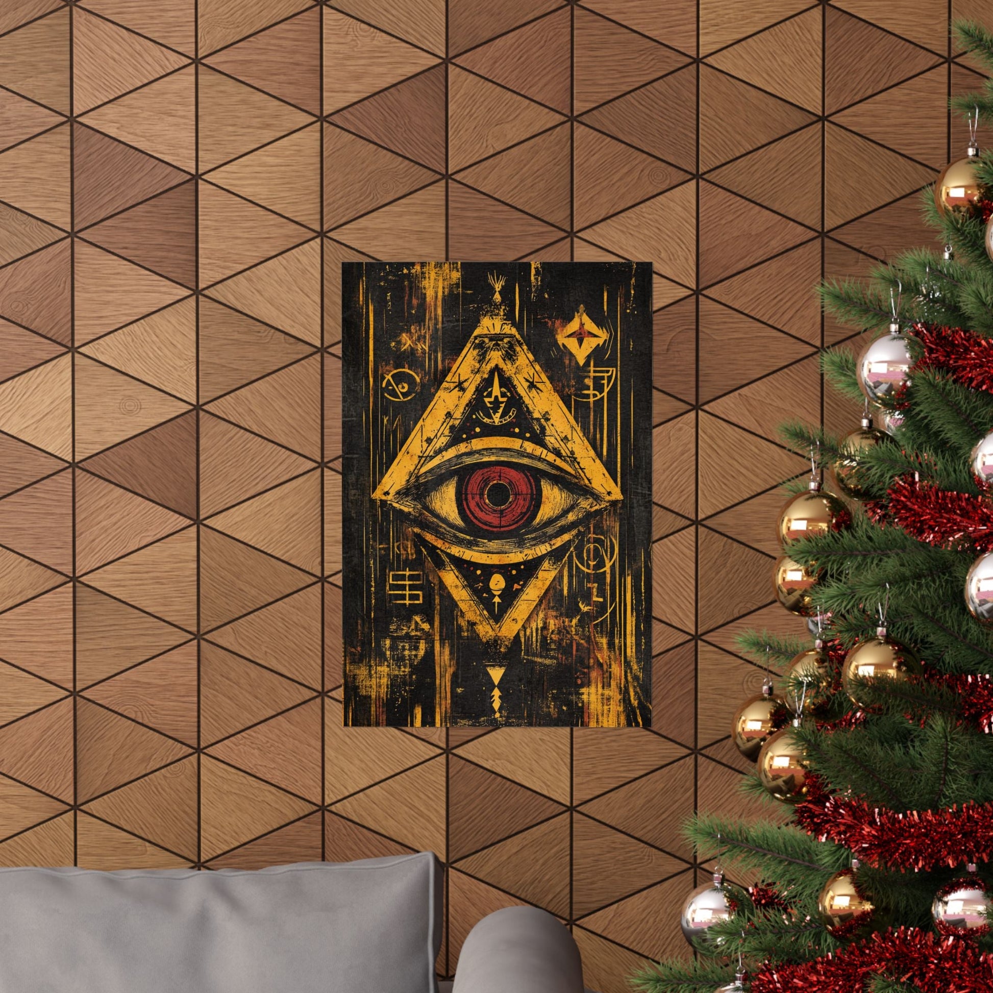 The All-Seeing Eye — Mystic Pyramid Poster - JG Visual Arts