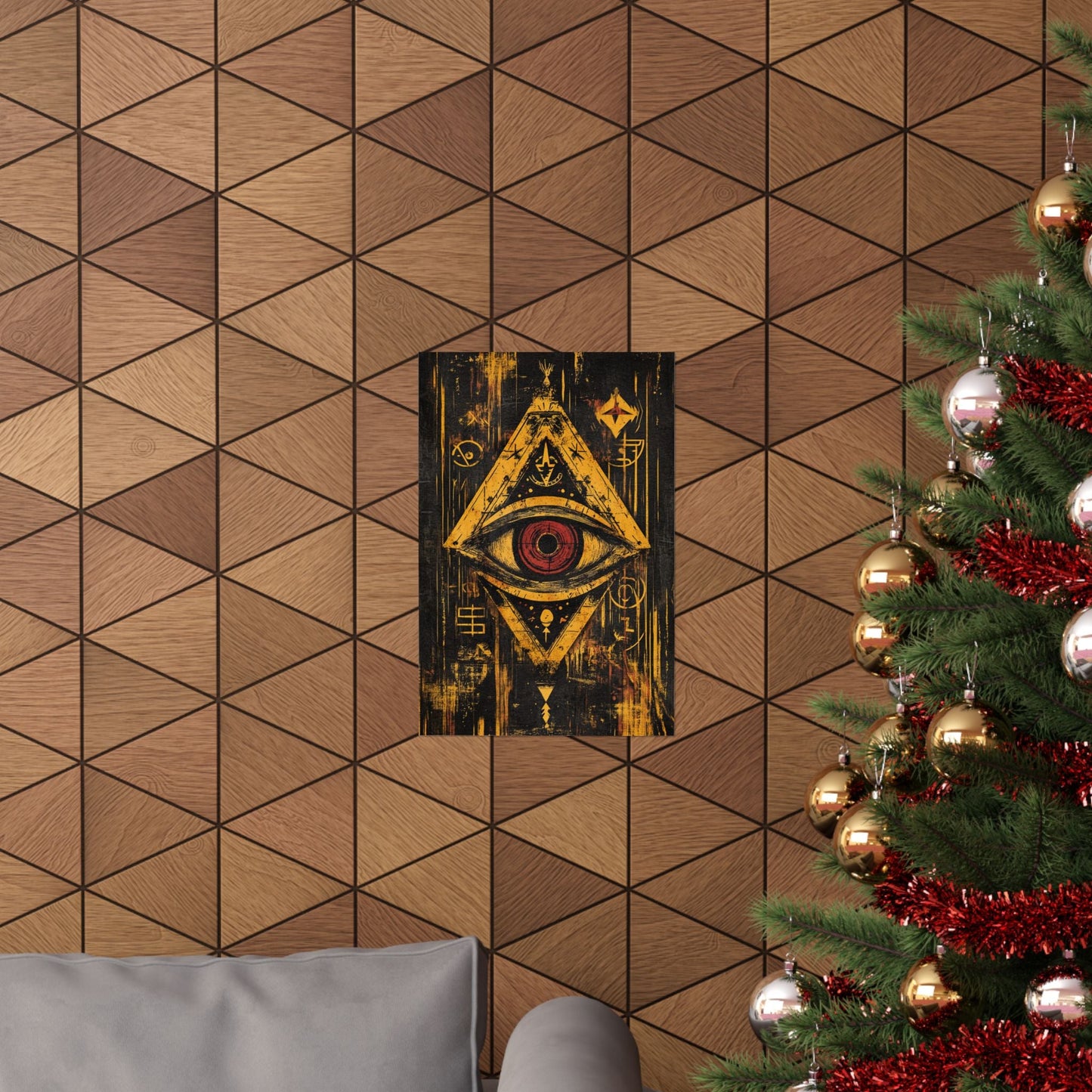 The All-Seeing Eye — Mystic Pyramid Poster - JG Visual Arts