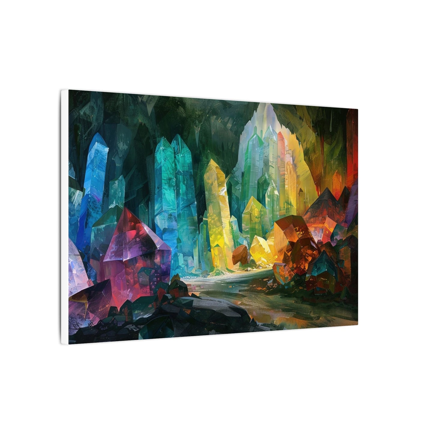 The Crystal Hollow — Cavern of Light Canvas - JG Visual Arts