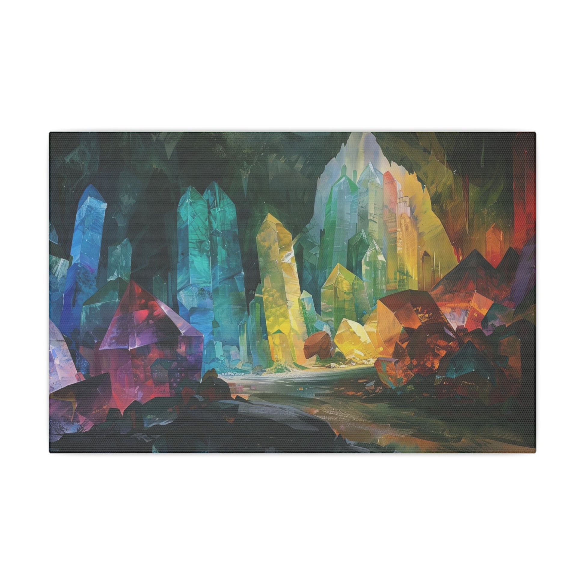 The Crystal Hollow — Cavern of Light Canvas - JG Visual Arts