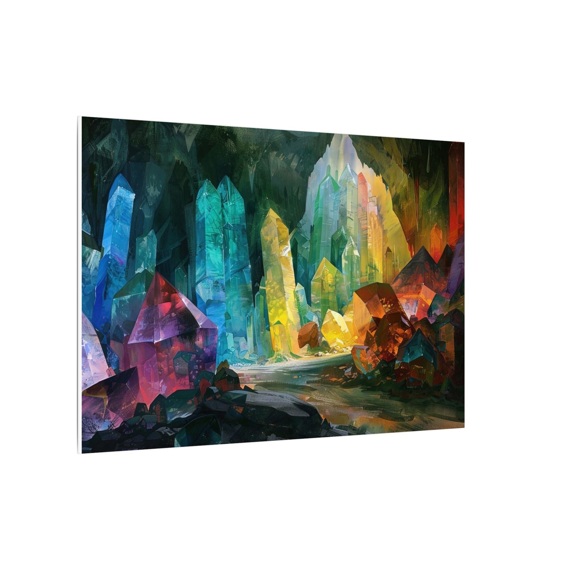 The Crystal Hollow — Cavern of Light Canvas - JG Visual Arts