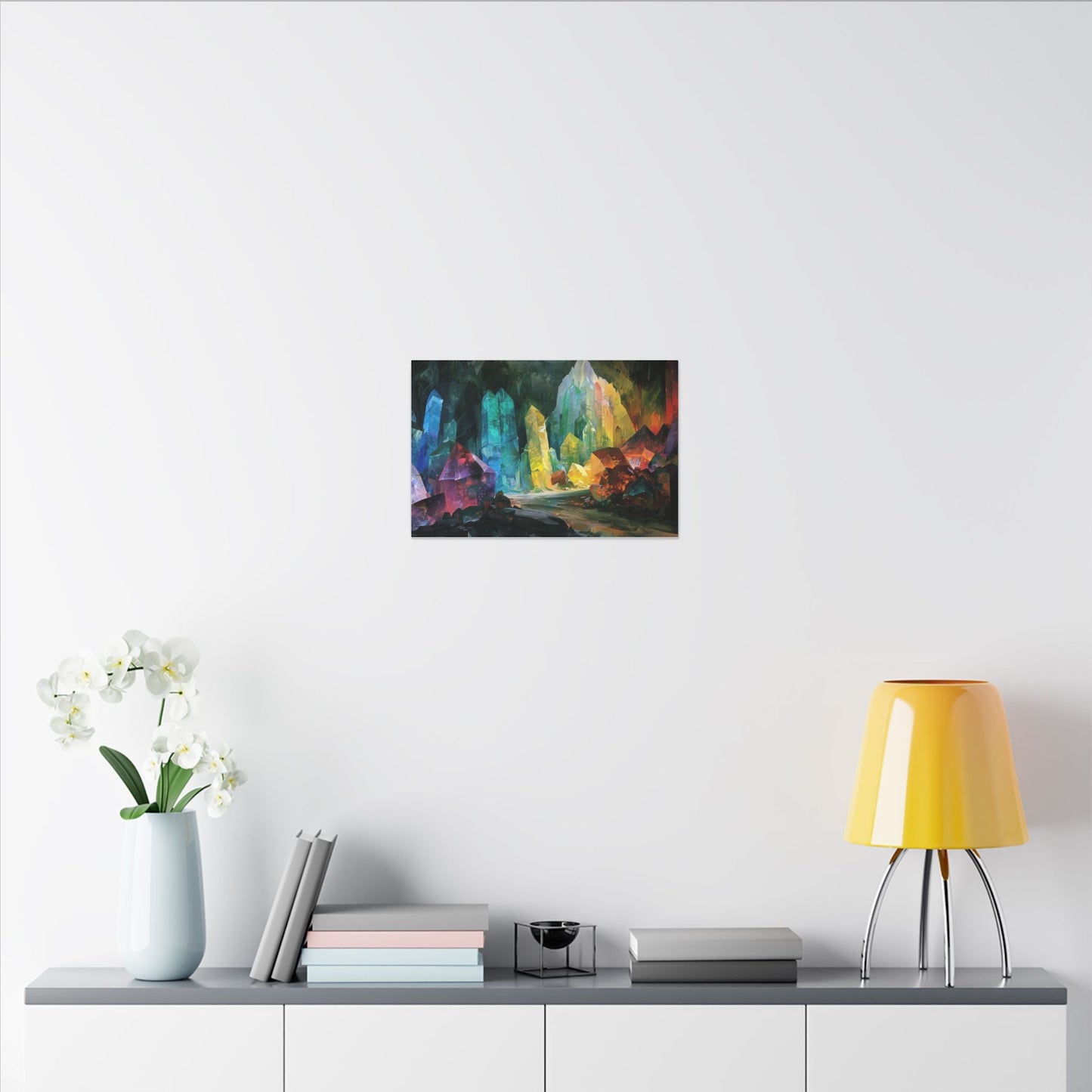The Crystal Hollow — Cavern of Light Canvas - JG Visual Arts