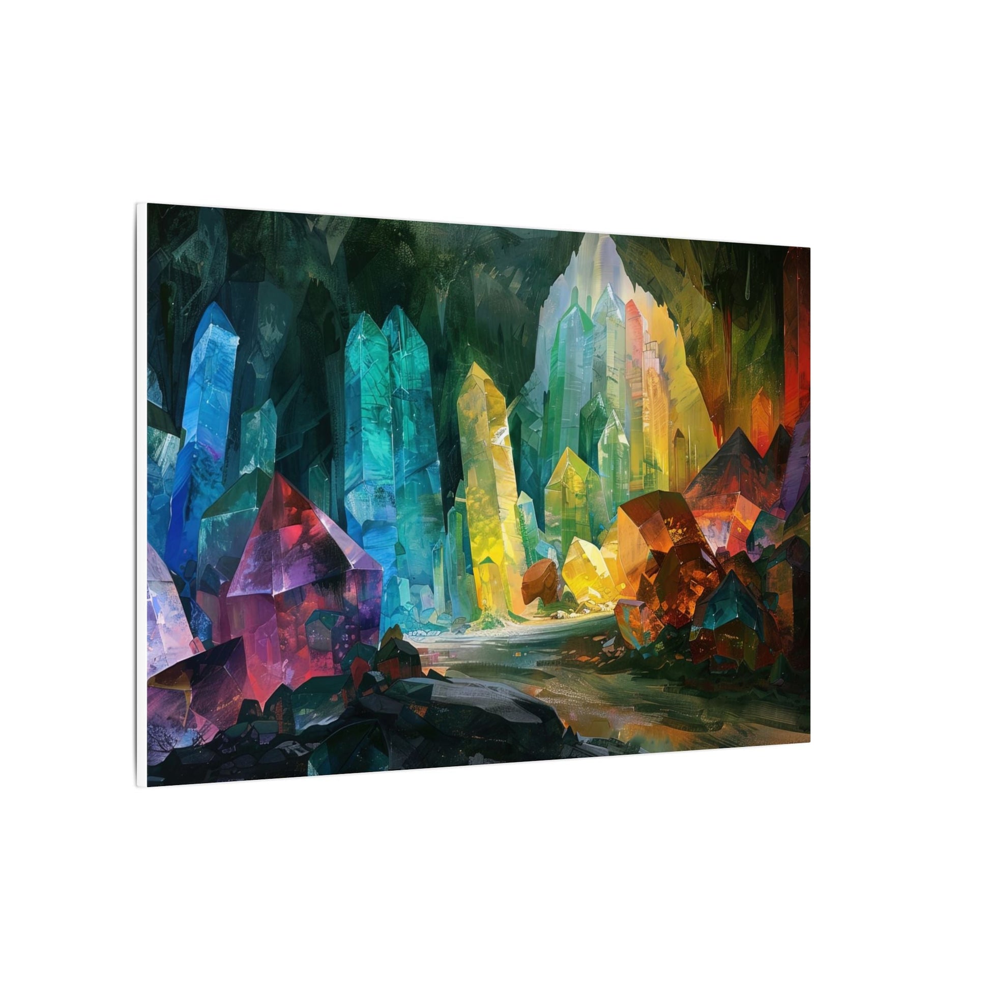 The Crystal Hollow — Cavern of Light Canvas - JG Visual Arts