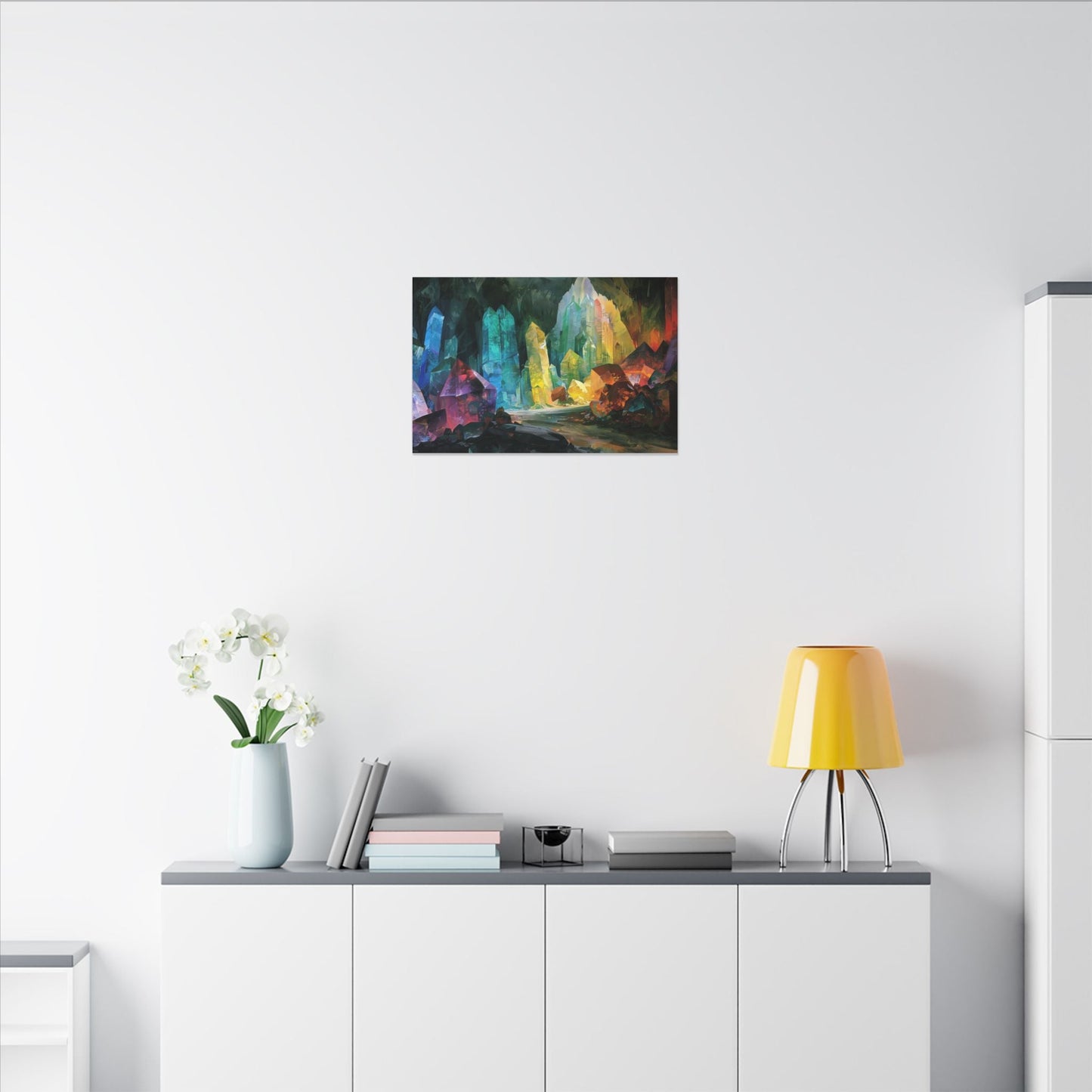 The Crystal Hollow — Cavern of Light Canvas - JG Visual Arts